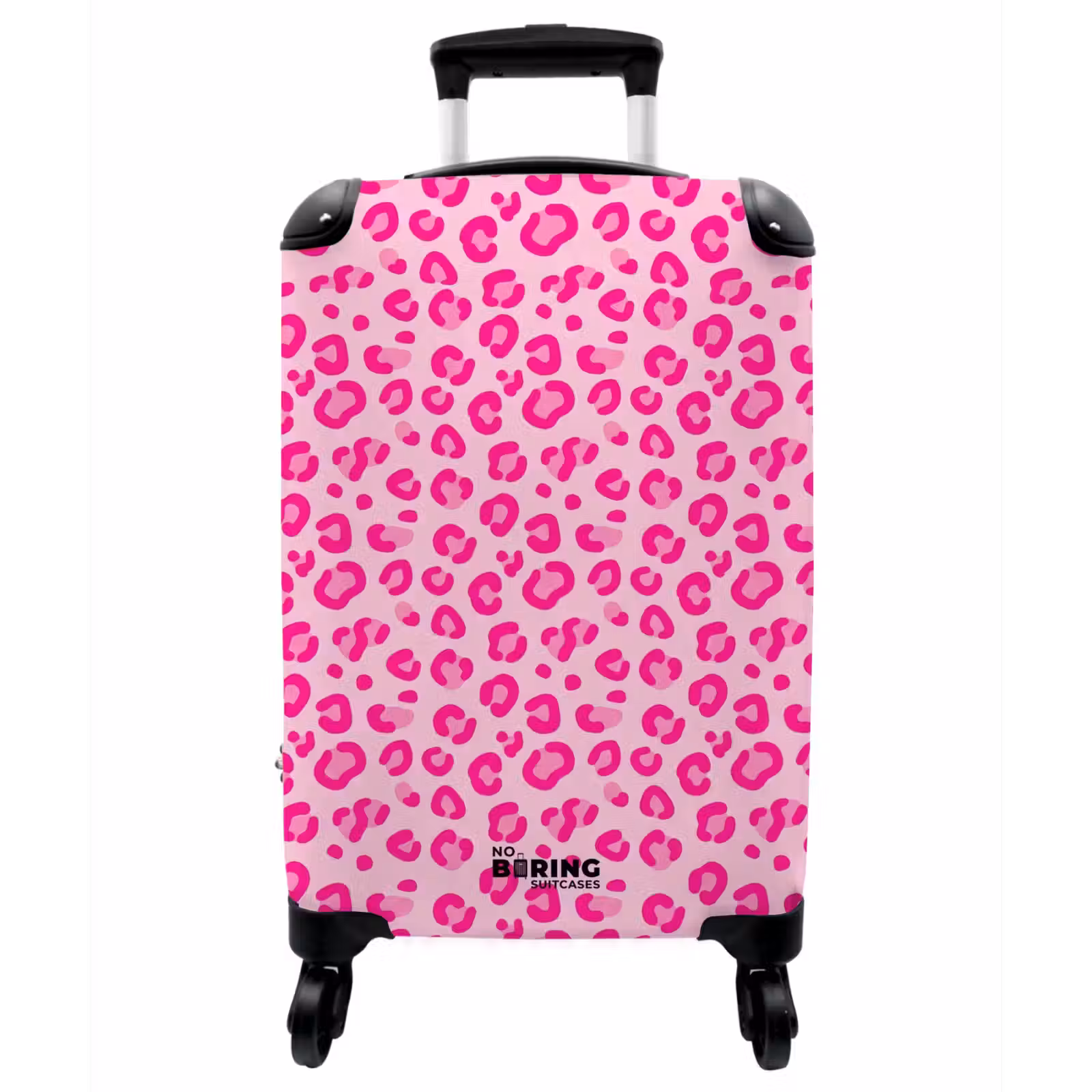 Koffer - Tiermuster – Muster – Abstrakt – Modern – Rosa - Dierenprint - Patroon - Abstract - Modern - Roze NBS - Handbagage koffer - Vrouwen middel