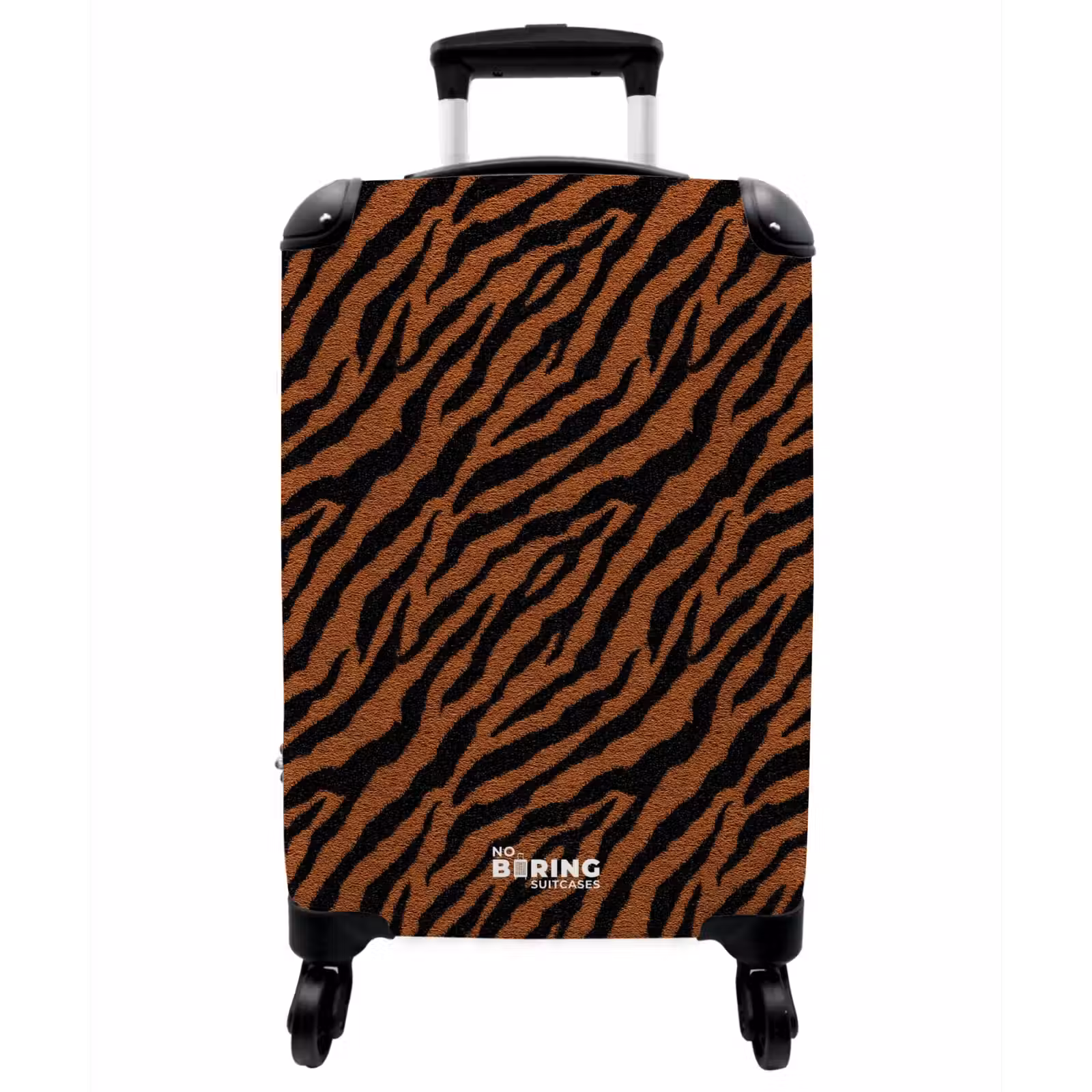 Koffer - Tiger - Mantel - Schwarz - Tijger - Vacht - Zwart NBS - Handbagage koffer - Vrouwen middel