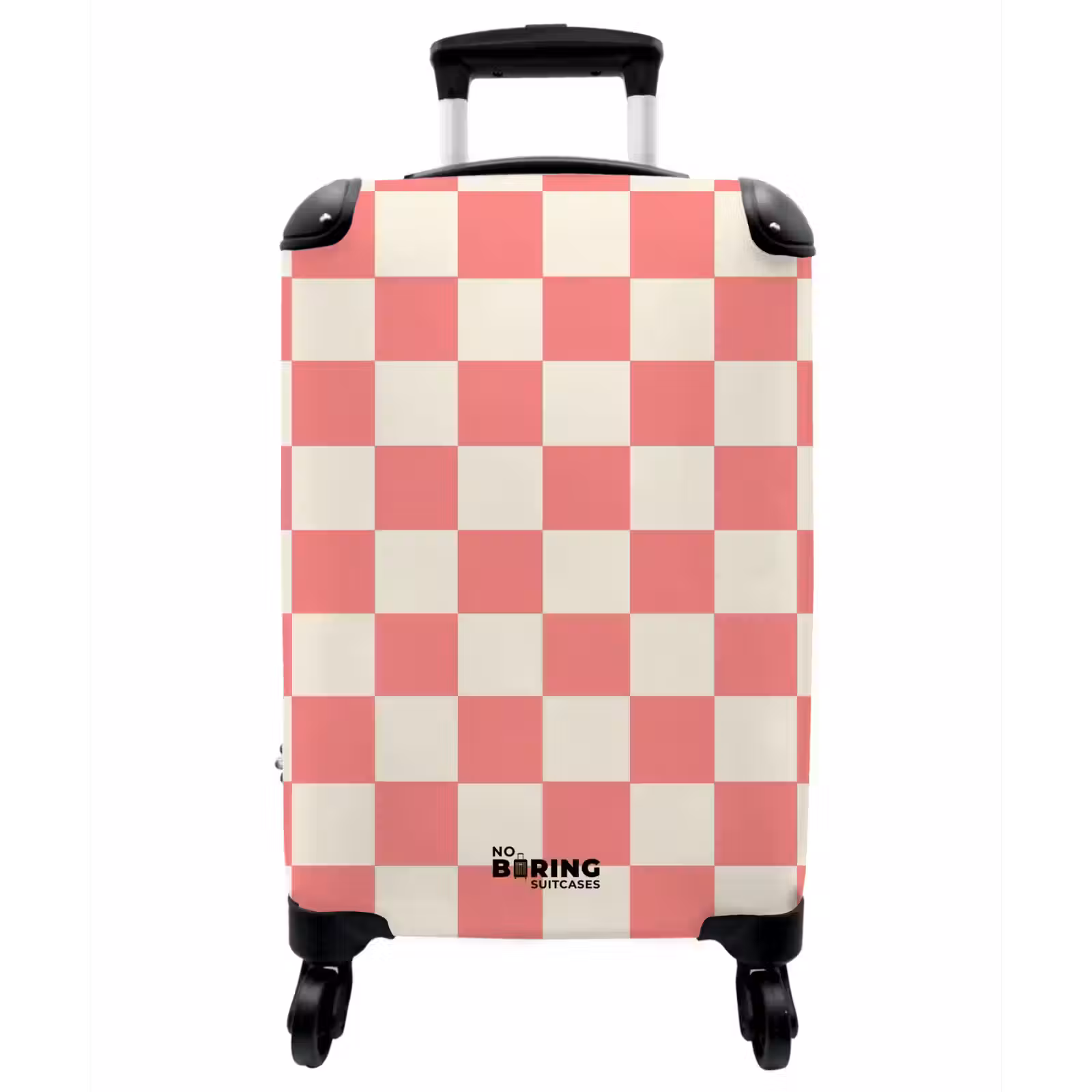 Koffer - Traditionell – Muster – Rosa - Traditioneel - Patroon - Roze NBS - Handbagage koffer - Vrouwen middel