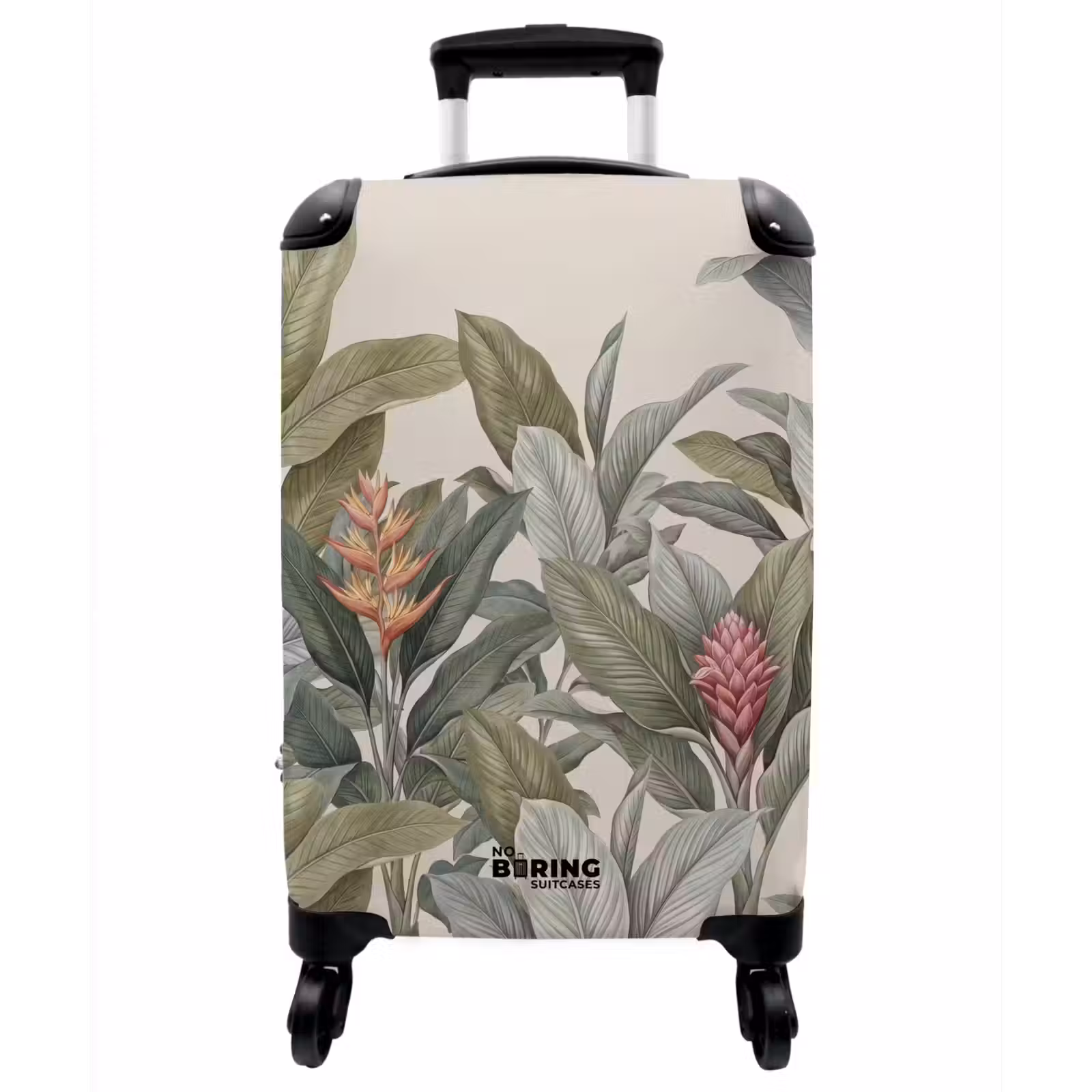Koffer - Tropisch – Pflanzen – Modern – Grün - Tropisch - Planten - Modern - Groen NBS - Handbagage koffer - Vrouwen middel