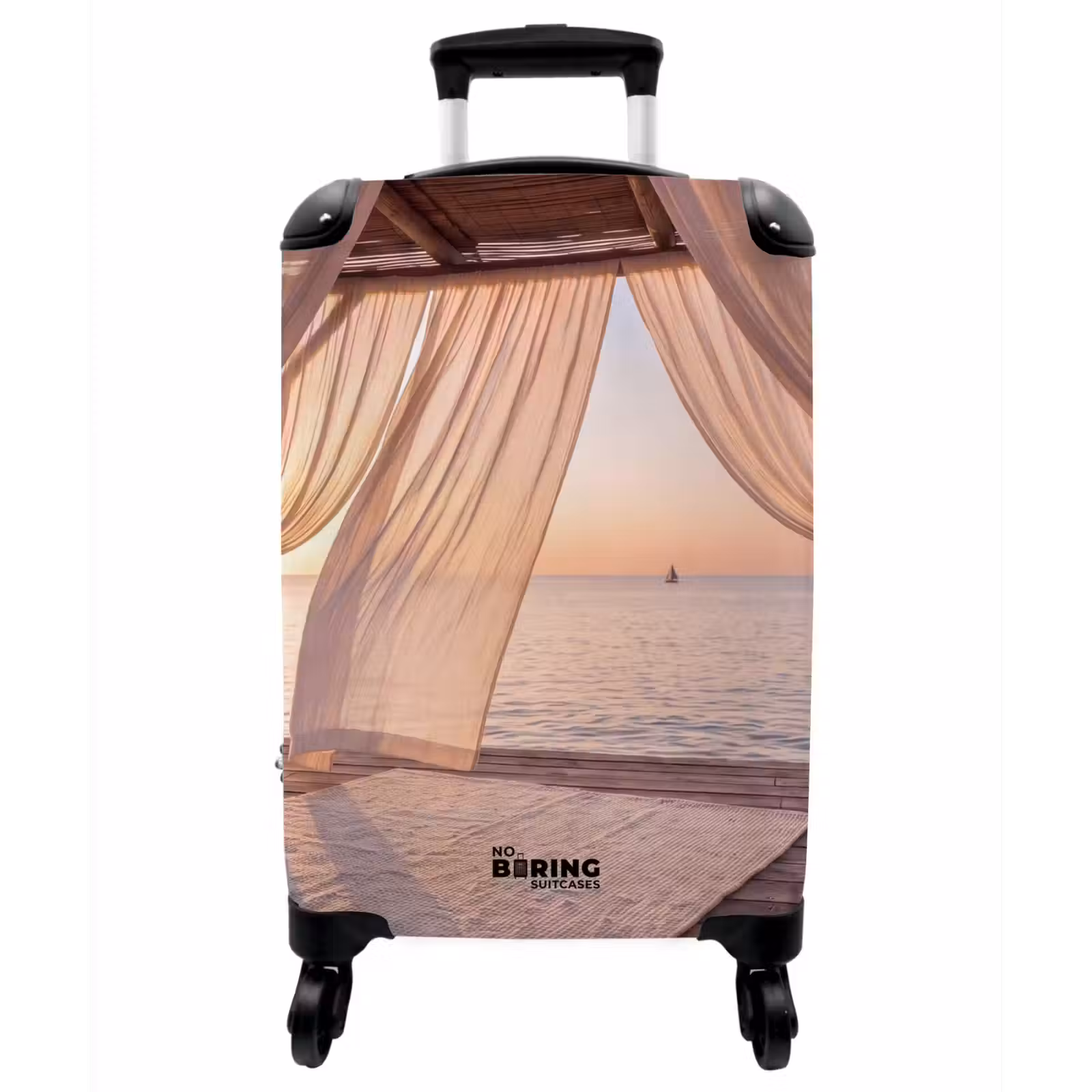 Koffer - Überdachung – Meer – Sonnenuntergang – Urlaub – Ruhe - Overkapping - Zee - Zonsondergang - Vakantie - Rust NBS - Handbagage koffer - Vrouwen middel