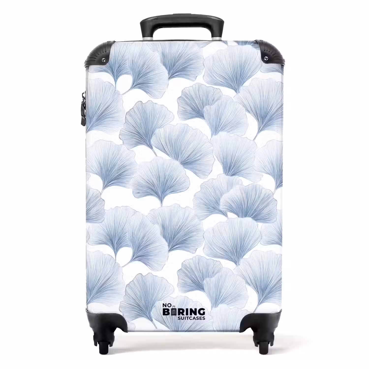 Waaier - Modern - Blauw NBS - Handbagage koffer - Volwassenen Unisex middel -productfoto_recht