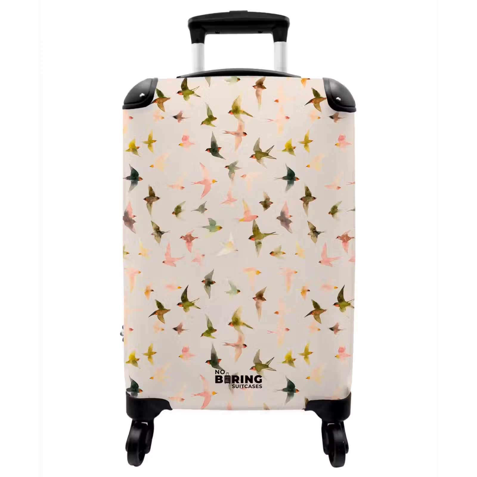 Koffer - Vögel - Fliegen - Bunt - Vogels - Vliegen - Kleurrijk NBS - Handbagage koffer - Vrouwen middel