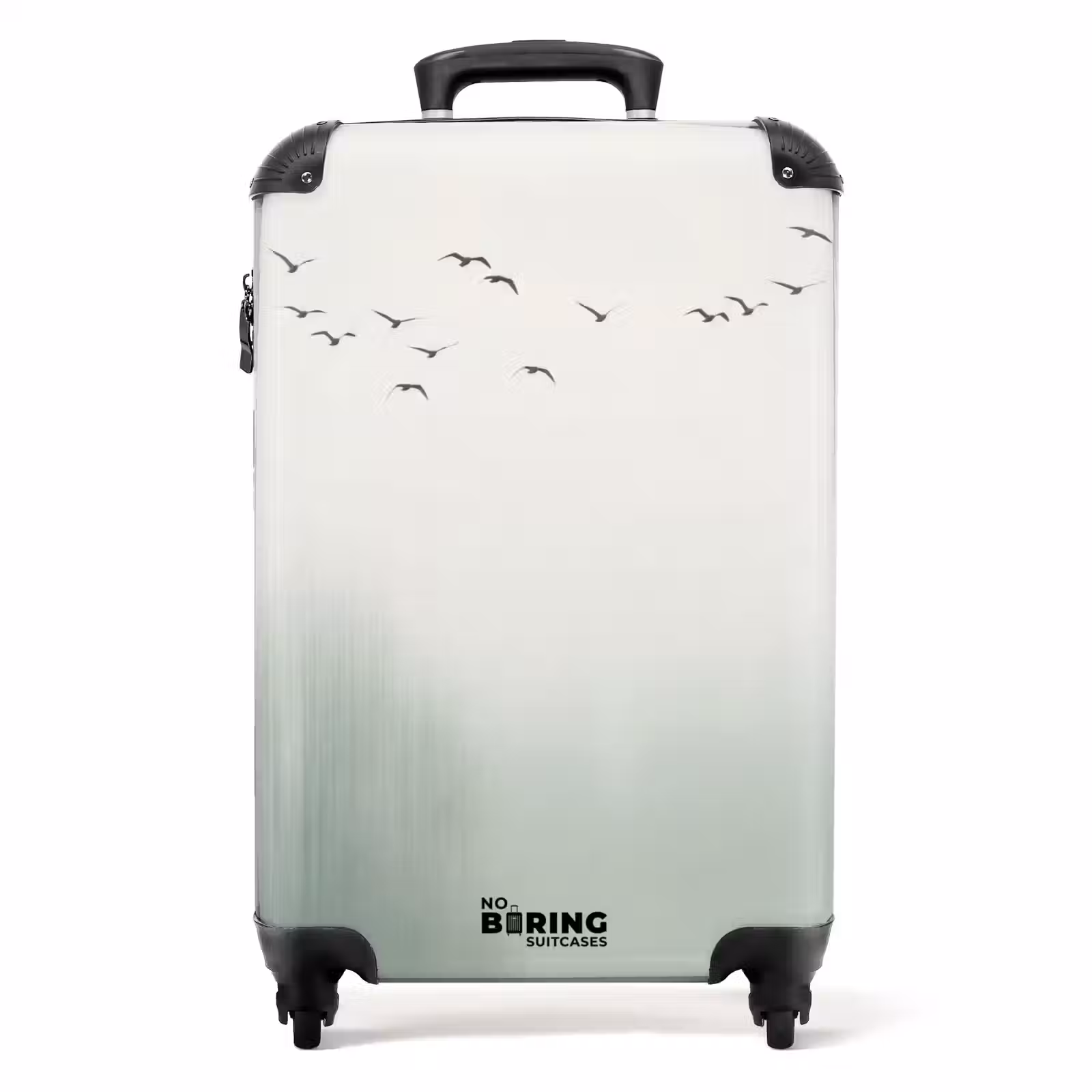 Koffer - Vogel – Flug – Natur – Minimalistisch - Vogel - Vlucht - Natuur - Minimalistisch NBS - Handbagage koffer - Volwassenen Unisex middel
