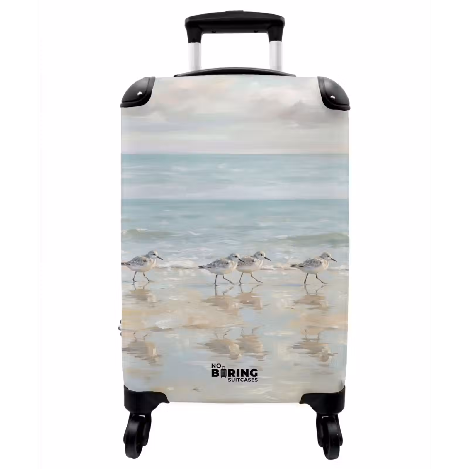 Koffer - Vögel – Strand – Meer - Vogels - Strand - Zee NBS - Handbagage koffer - Vrouwen middel