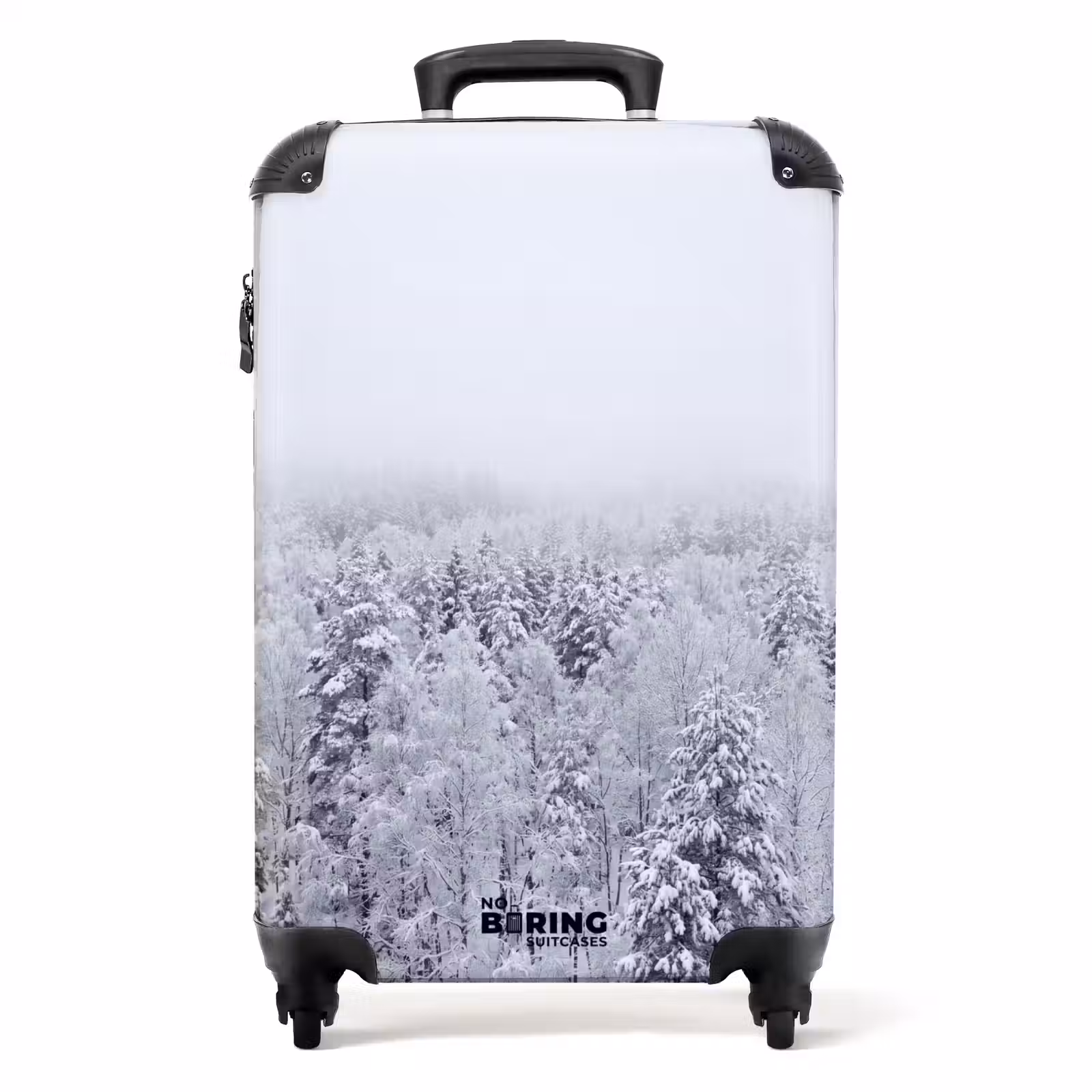 Koffer - Wald – Schnee – Winter – Natur – Weiß - Bos - Sneeuw - Winter - Natuur - Wit NBS - Handbagage koffer - Volwassenen Unisex middel