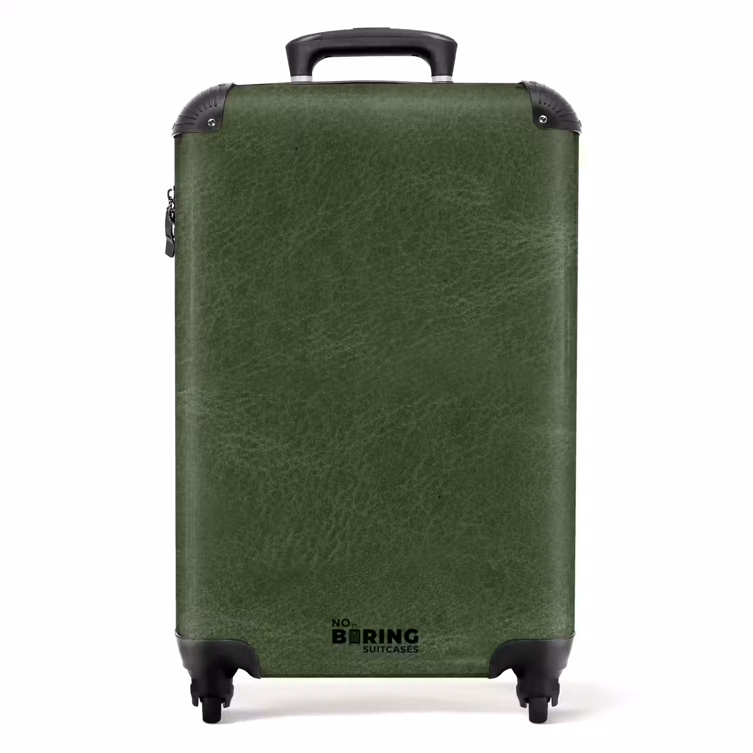 Lederen look bos groen NBS - Handbagage koffer - Volwassenen Unisex middel -productfoto_recht