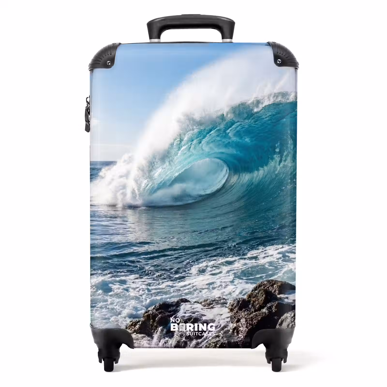 Koffer - Welle – Ozean – Brechende Welle – Wasser – Blau - Golf - Oceaan - Brekend - Water - Blauw NBS - Handbagage koffer - Volwassenen Unisex middel