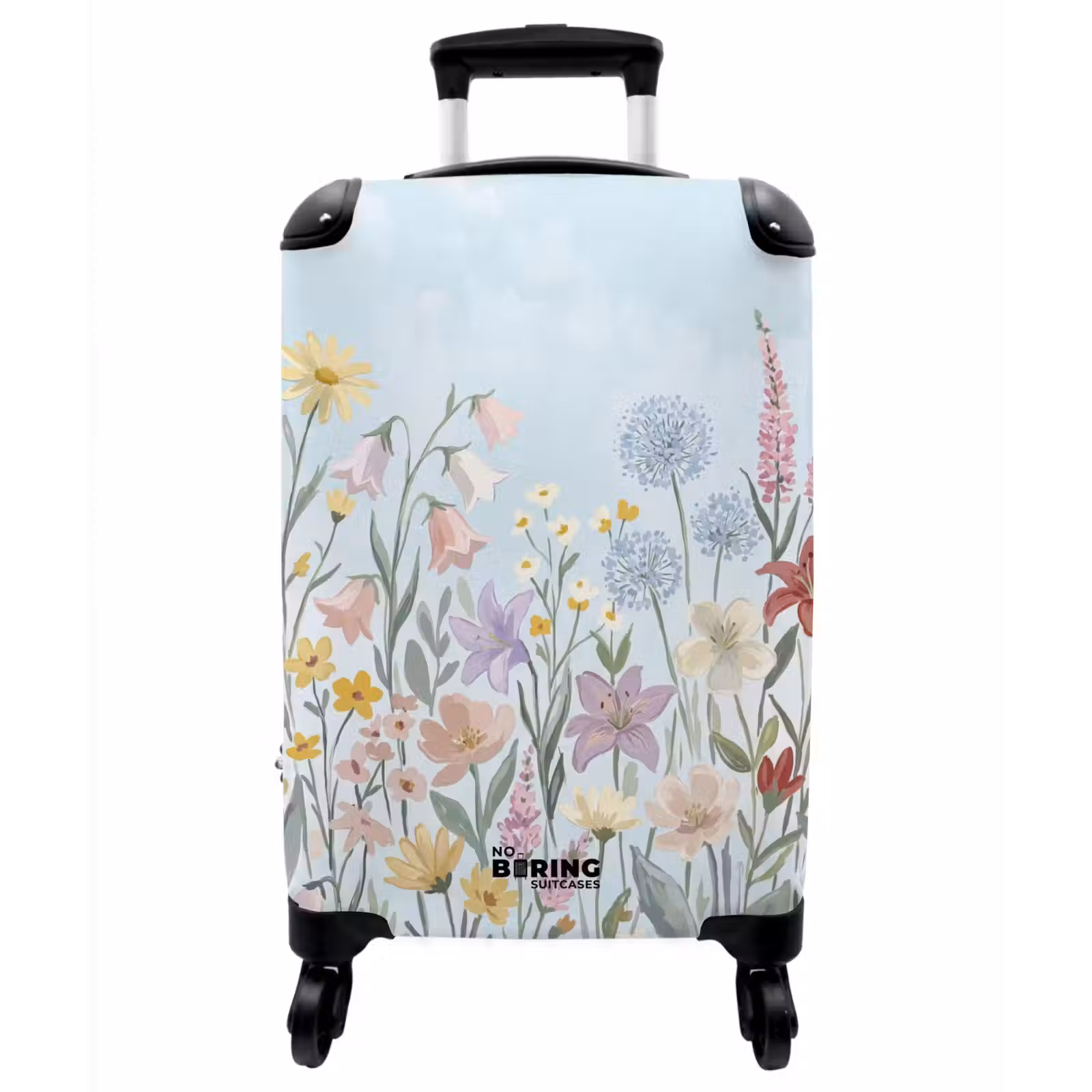 Koffer - Wiesenblumen – Illustration – Bunt - Weidebloemen - Illustratie - Kleurrijk NBS - Handbagage koffer - Vrouwen middel