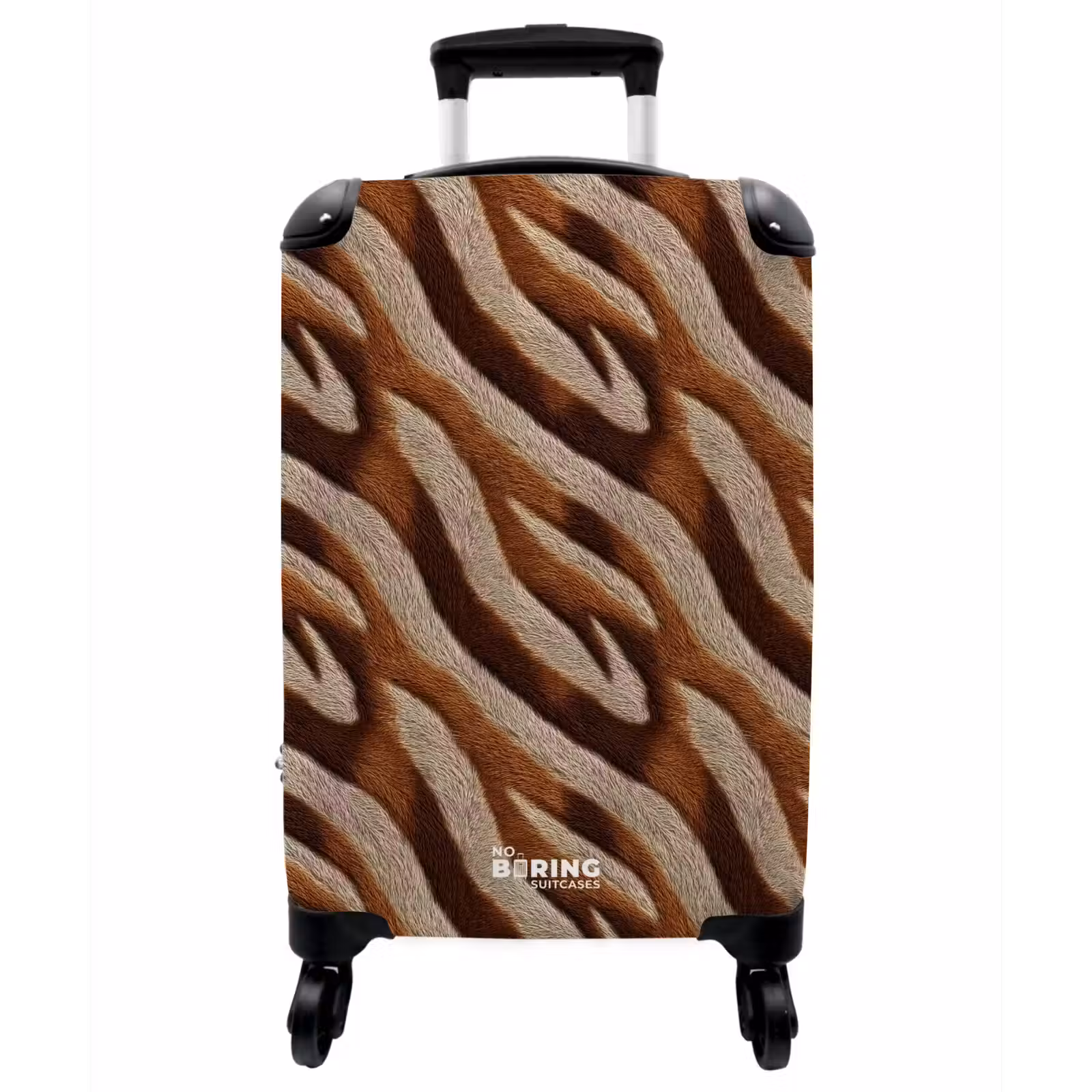 Koffer - Zebra - Muster - Braun - Zebra - Patroon - Bruin NBS - Handbagage koffer - Vrouwen middel