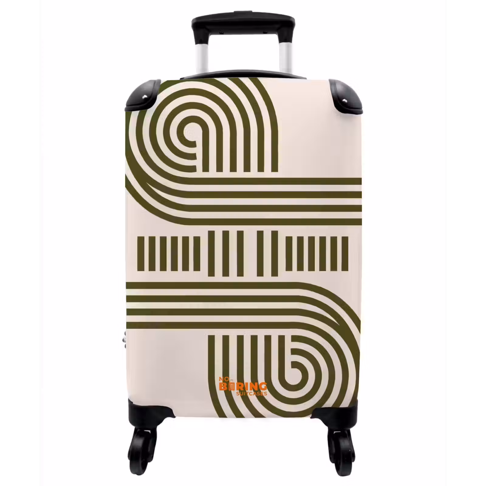 Koffer - Zusammenfassung – Formen – Modern – Grün - Abstract - Vormen - Modern - Groen NBS - Handbagage koffer - Vrouwen middel