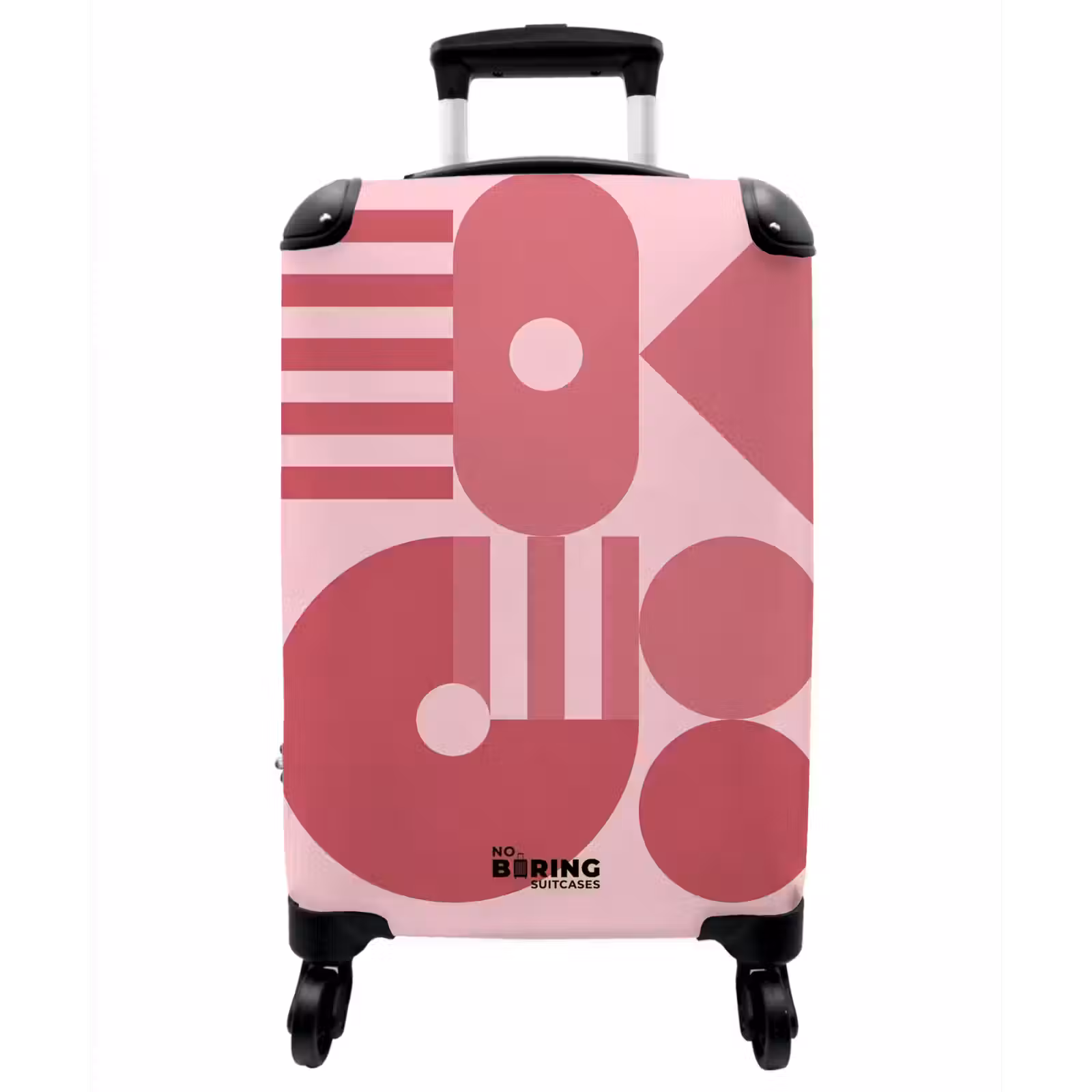 Koffer - Zusammenfassung – Geometrisch – Formen – Rosa - Abstract - Geometrisch - Vormen - Roze NBS - Handbagage koffer - Vrouwen middel