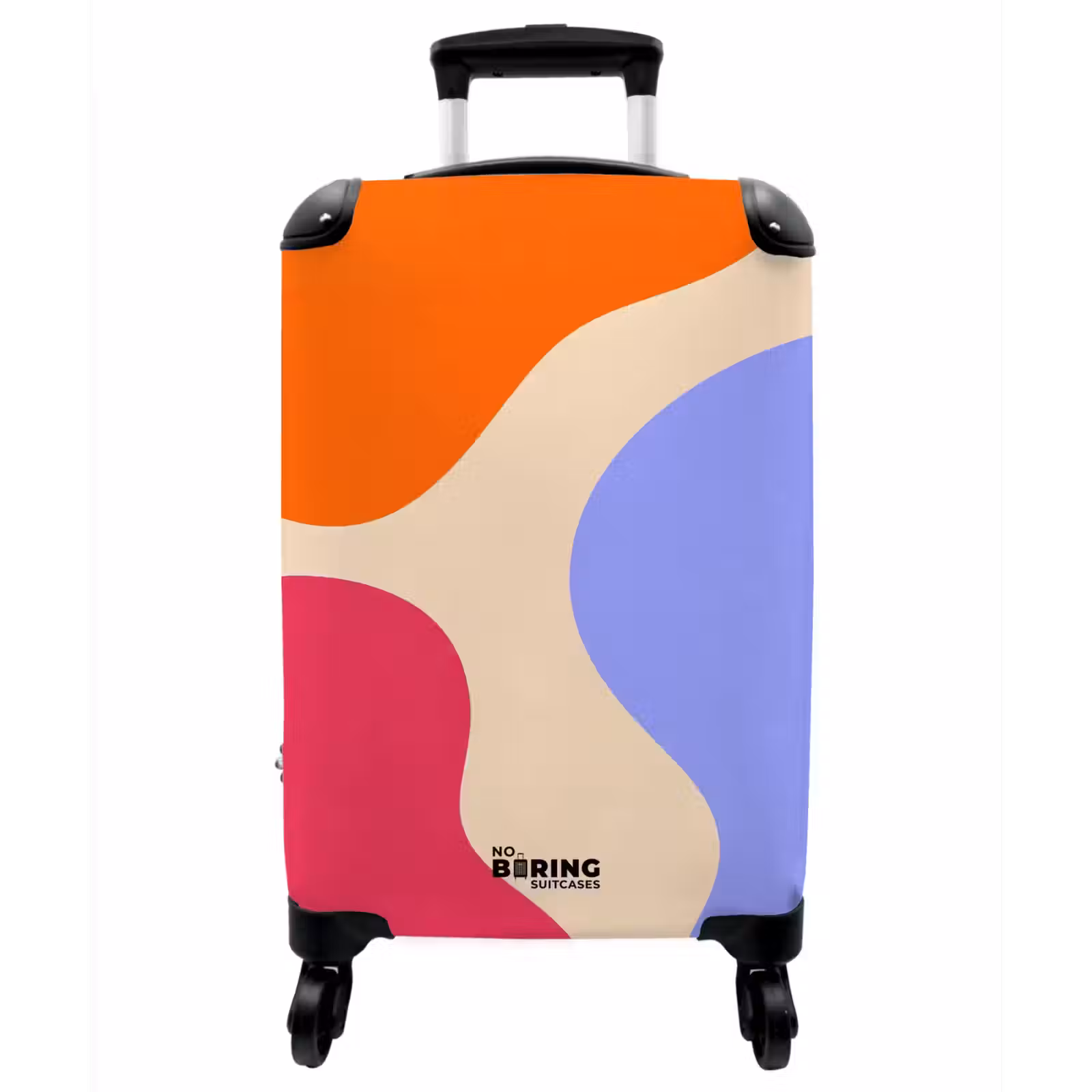 Koffer - Zusammenfassung – Organische Formen – Design – Modern – Farbenfroh - Abstract - Organische vormen - Design - Modern - Kleurrijk NBS - Handbagage koffer - Vrouwen middel