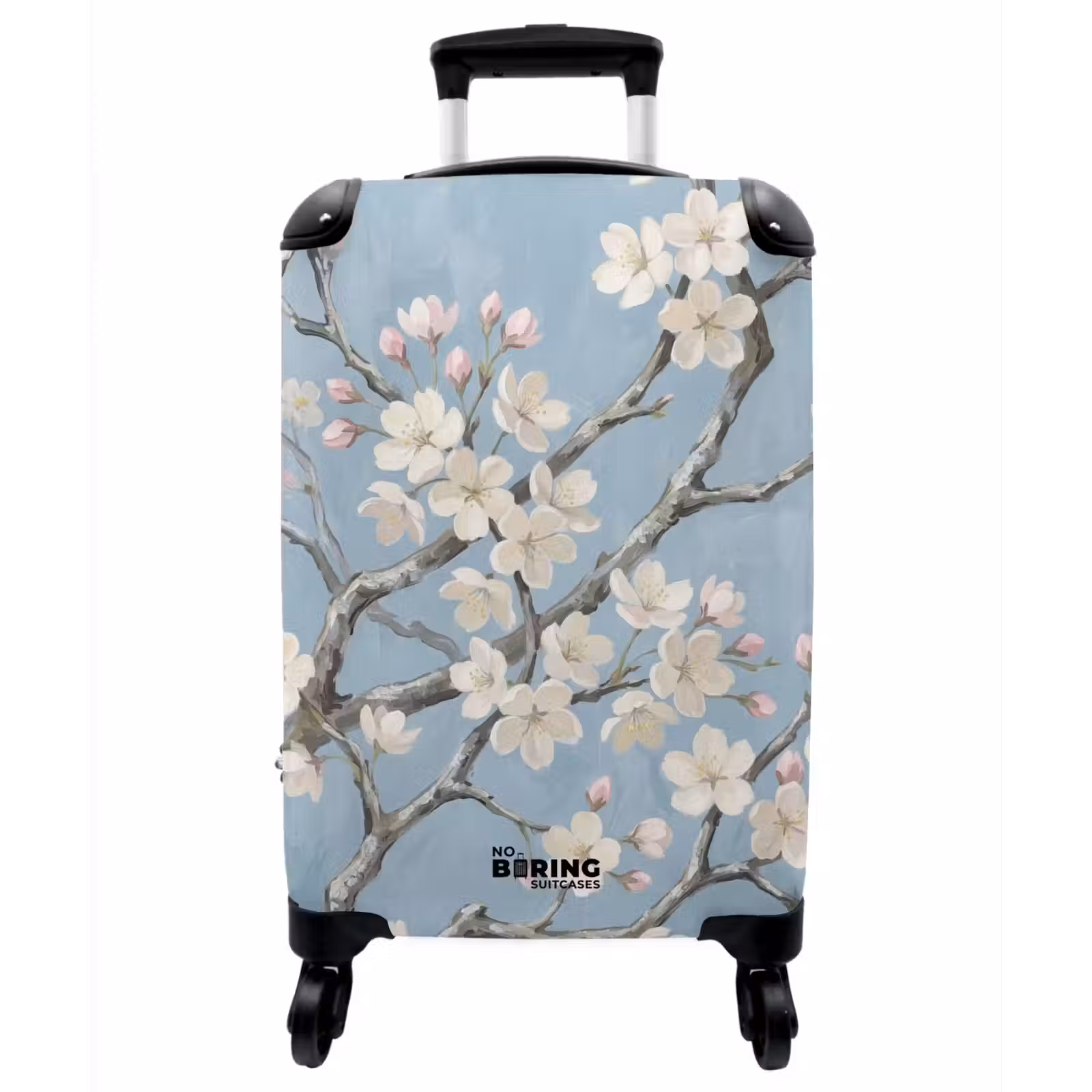 Koffer - Zweige – Kirschblüte – Blau - Takken - Kersenbloesem - Blauw NBS - Handbagage koffer - Vrouwen middel