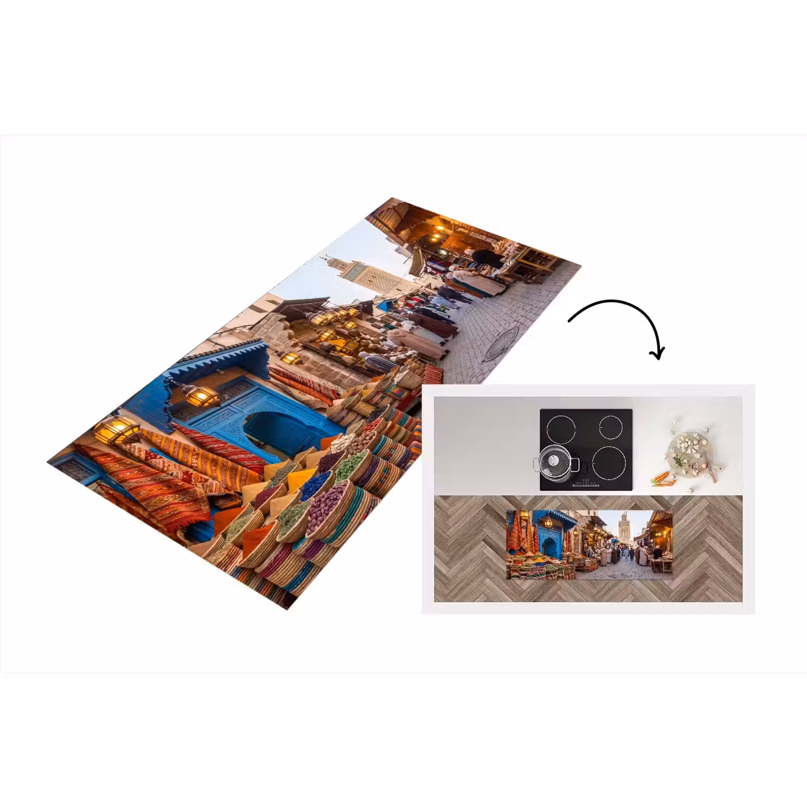 Küchenläufer - Markt – Orientalisch – Farbenfroh - Markt - Oosters - Kleurrijk Keukenloper - keukenmat middel