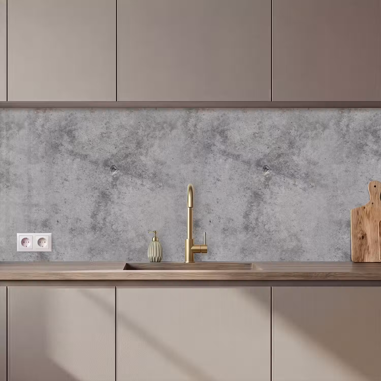 Beton - Grijs - Patronen keuken achterwand 2 middel 871 zz_3dshopping