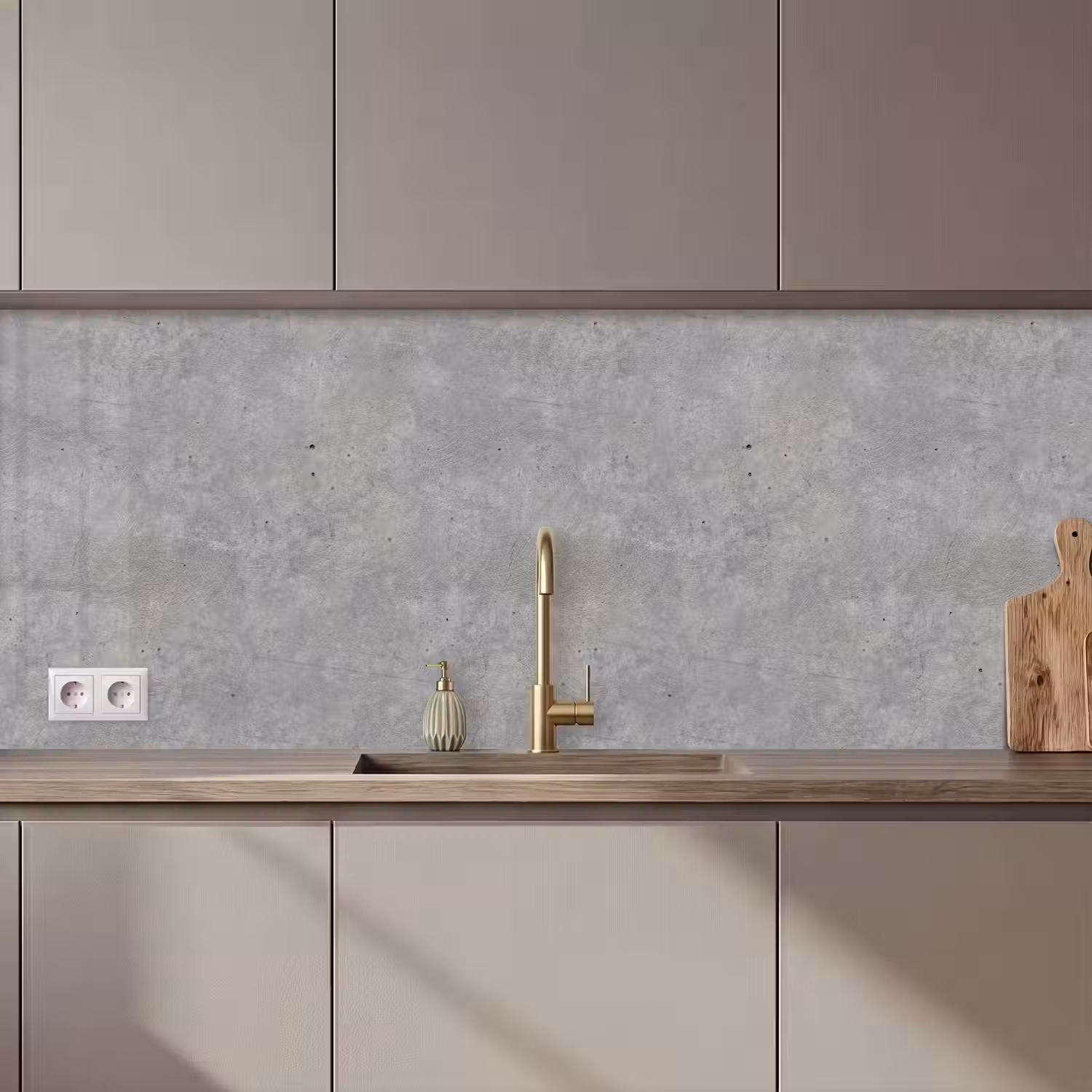 Beton - Patronen - Industrieel keuken achterwand 2 middel 871 zz_3dshopping