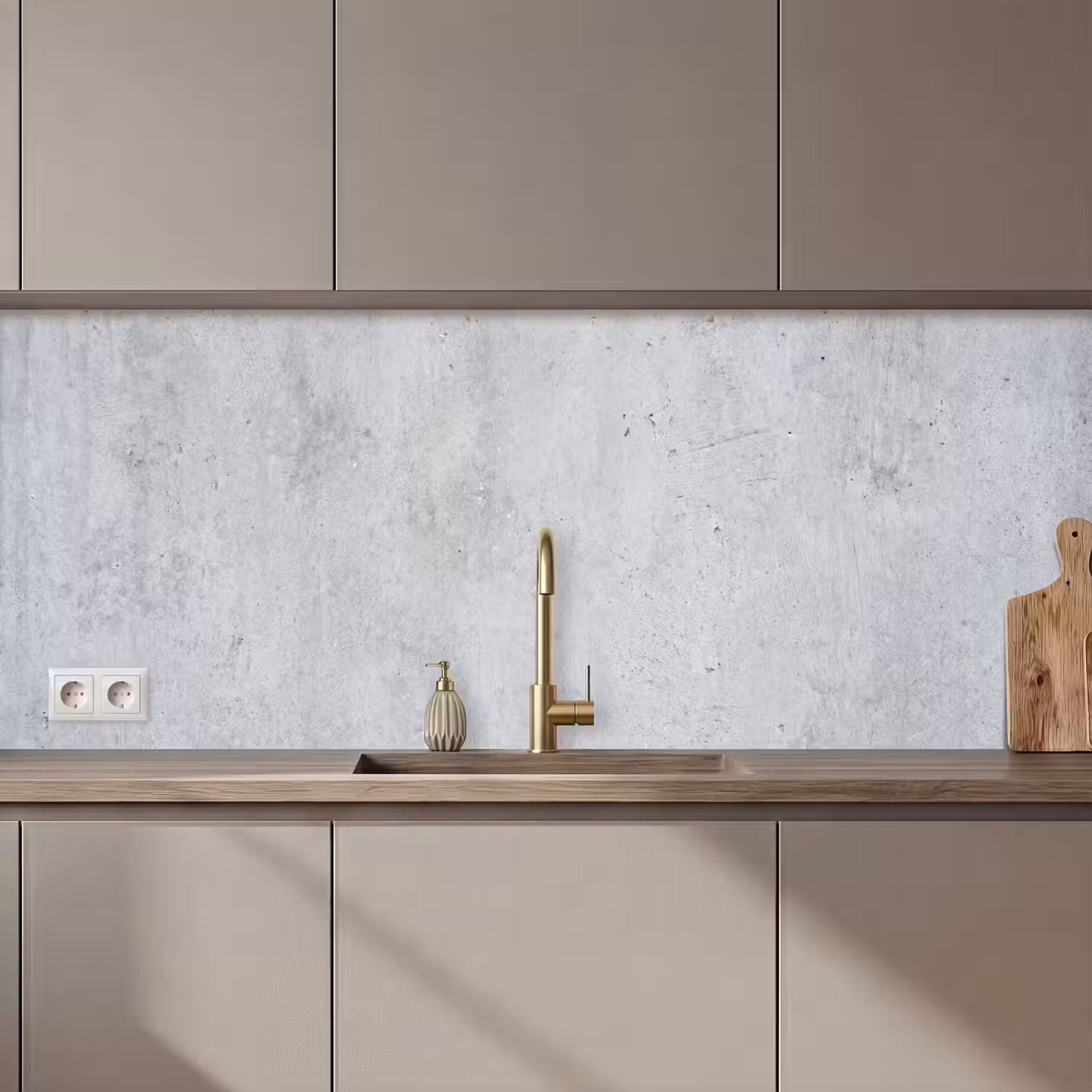 Beton - Textuur - Achtergrond - Grijs - Industrieel keuken achterwand 2 middel zz_3dshopping
