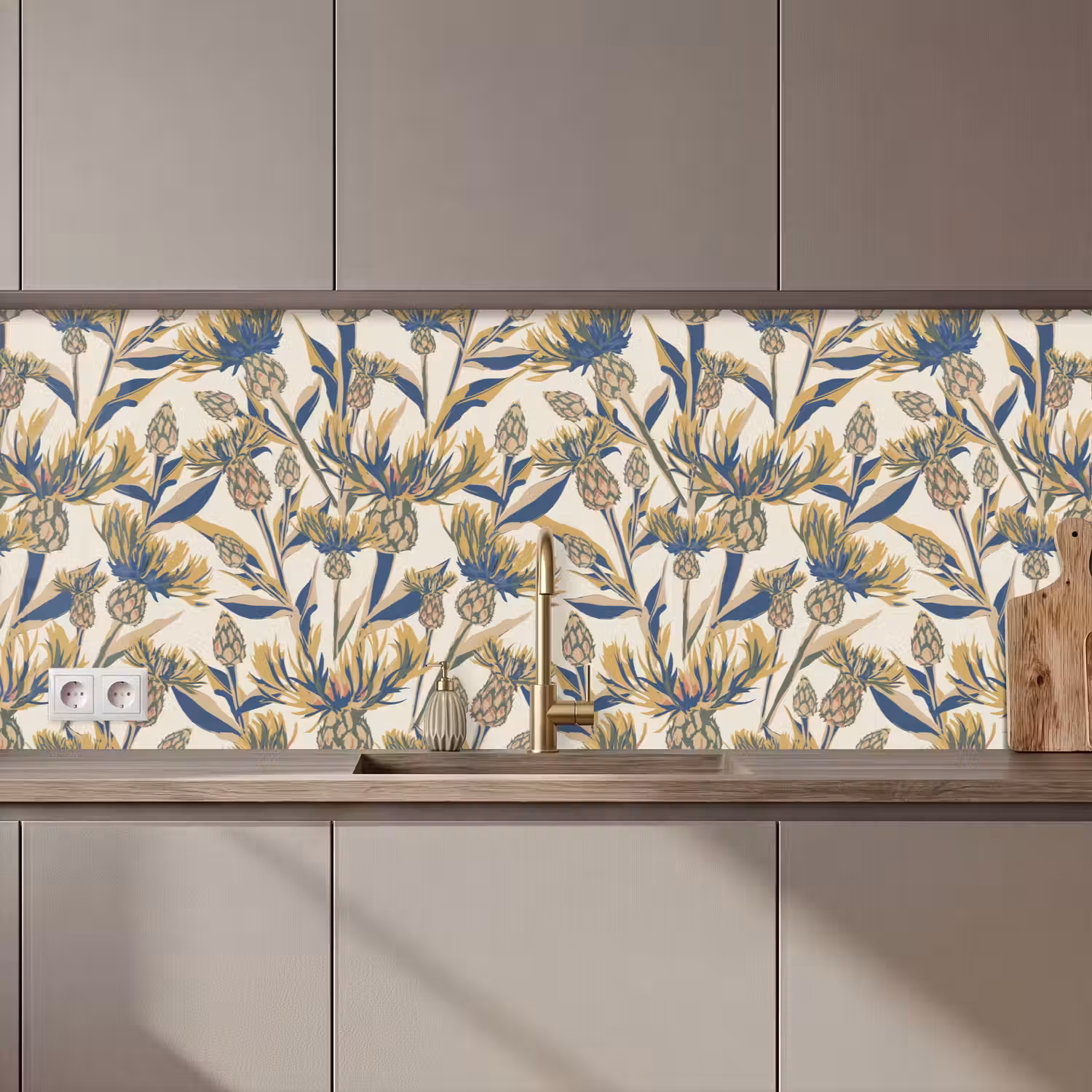 Bloemen - Patroon - Design - Natuur keuken achterwand 2 middel 871 zz_3dshopping