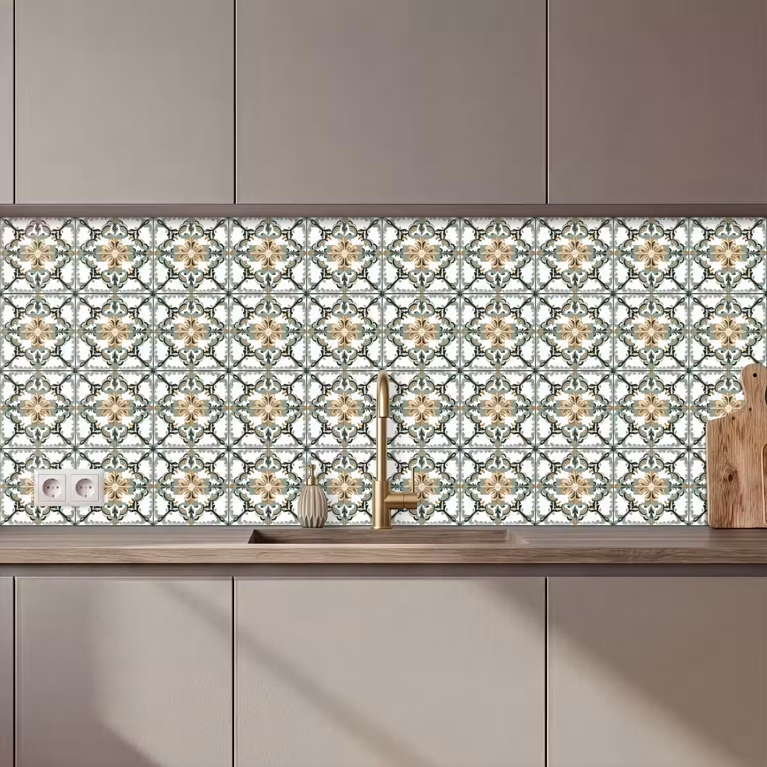 Floraal - Verweerd - Keurrijk keuken achterwand 2 middel 871 zz_3dshopping