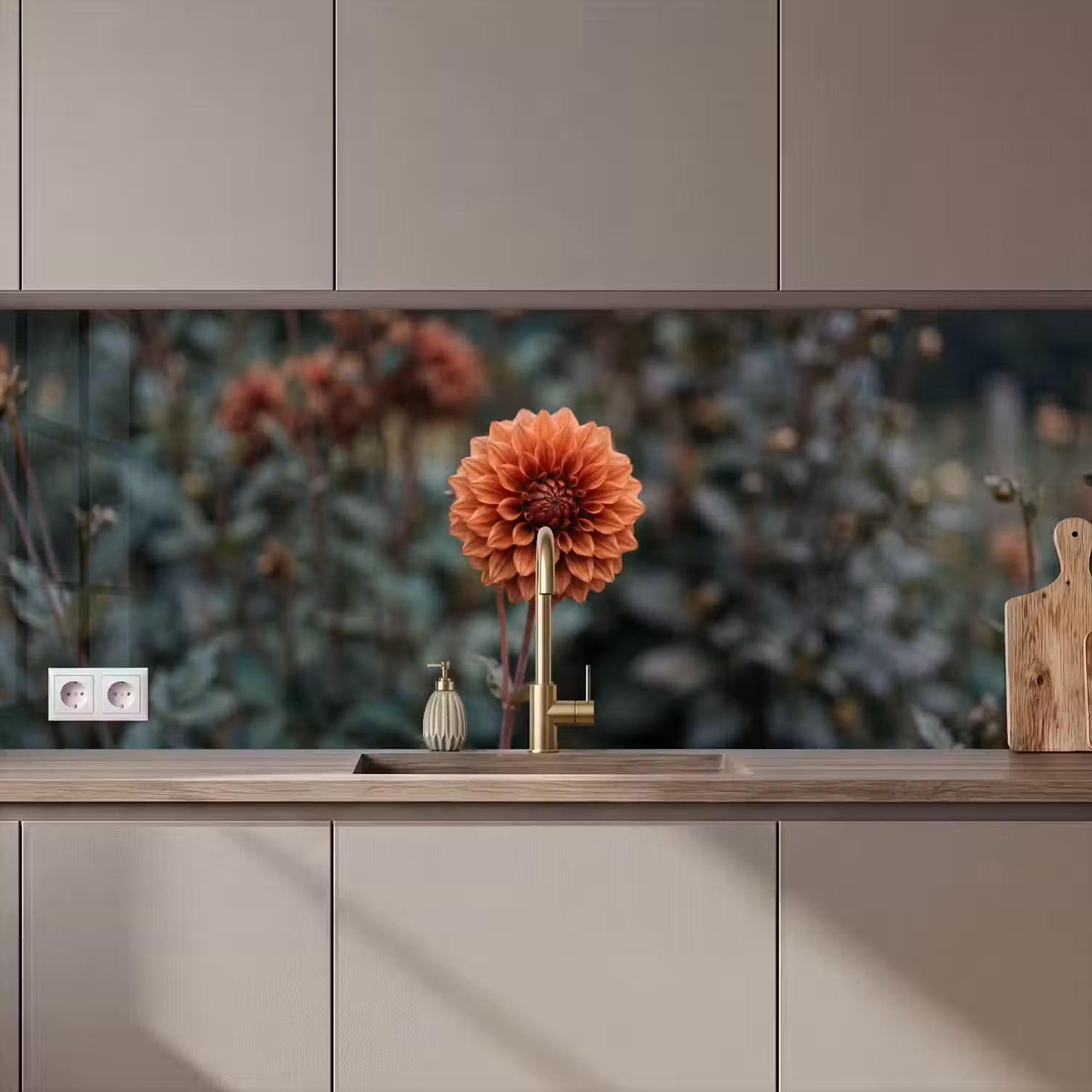 Dahlia - Bloem - Natuur - Sfeervol keuken achterwand 2 middel zz_3dshopping