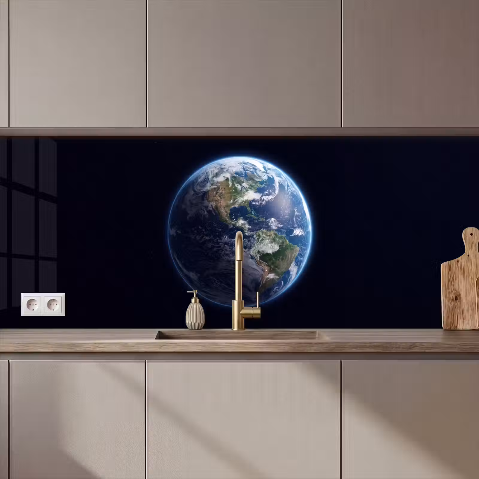 Küchenrückwand - Erde – Weltraum – Kosmos - Aarde - Ruimte - Kosmos keuken achterwand 2 middel zz_3dshopping