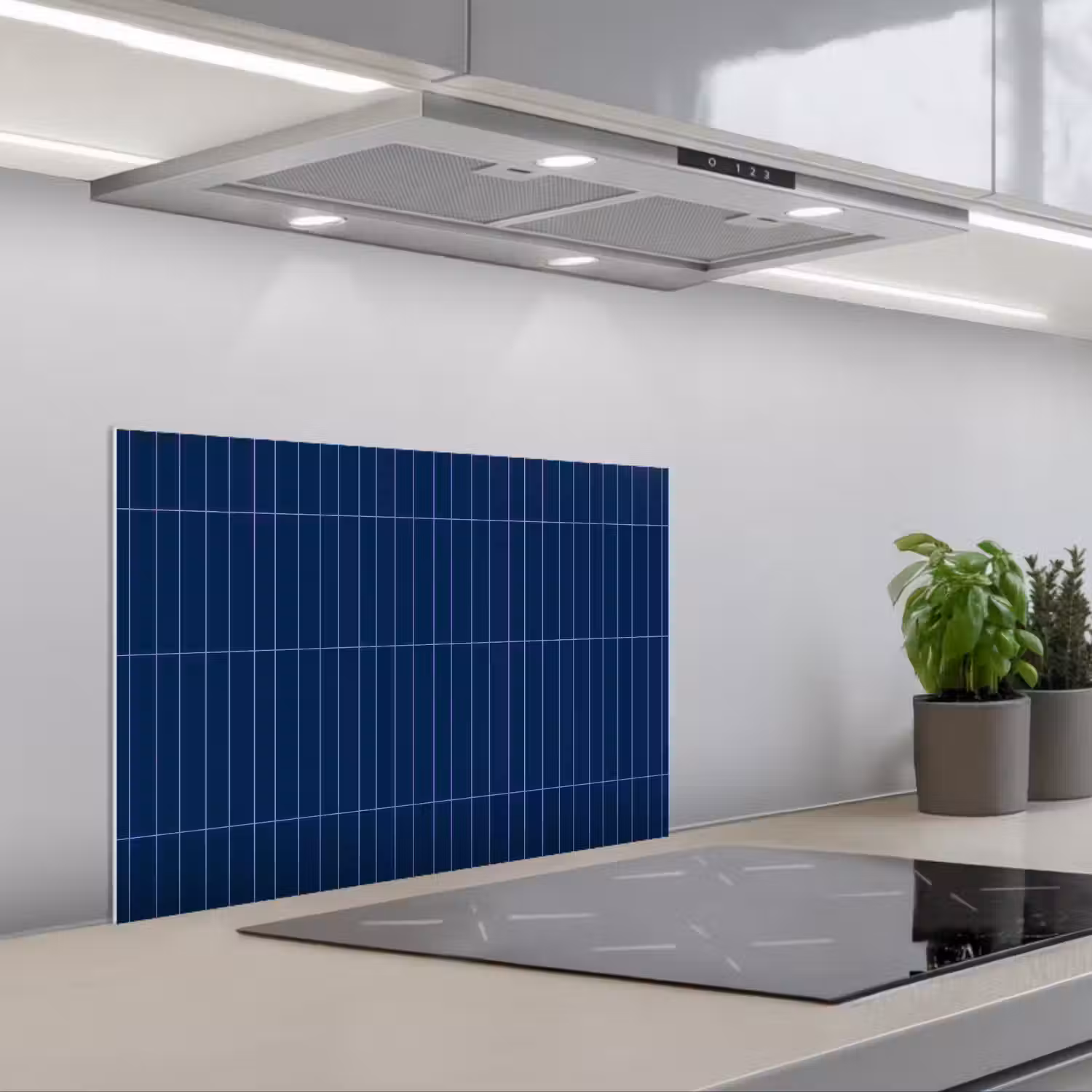 Tegels - Langwerpig - Blauw keuken achterwand spatscherm klein 900 -3d_schuin