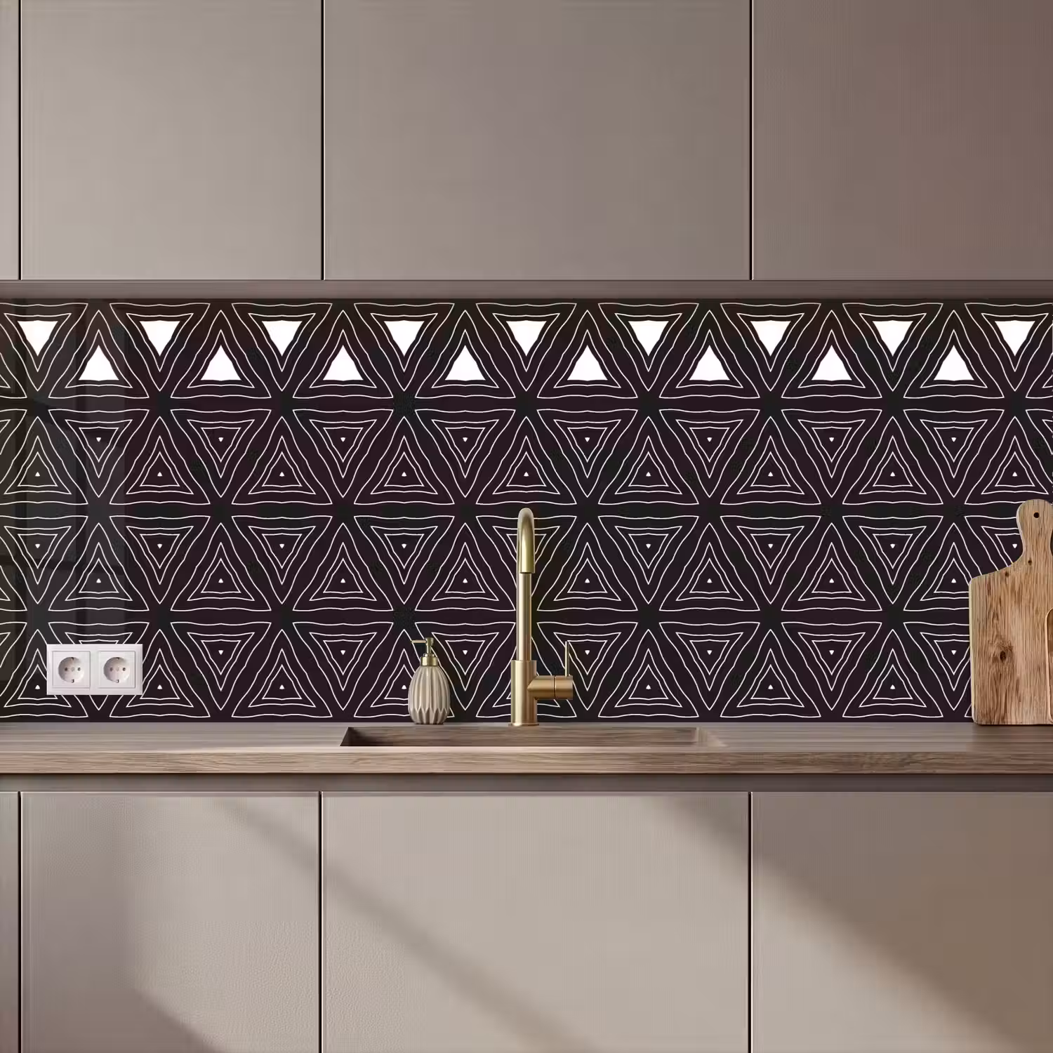 Geometrie - Design - Mozaïek keuken achterwand 2 middel 871 zz_3dshopping
