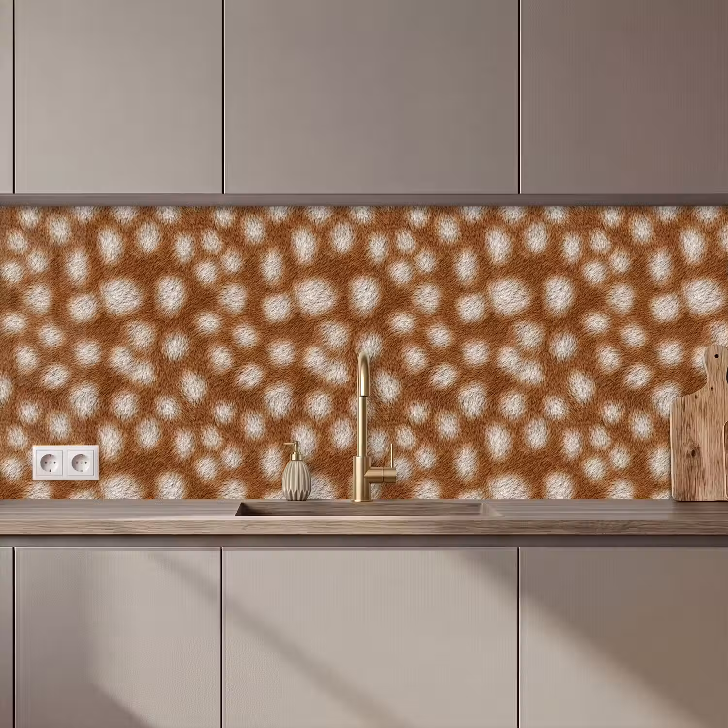 Hert - Vacht - Bruin keuken achterwand 2 middel 871 zz_3dshopping