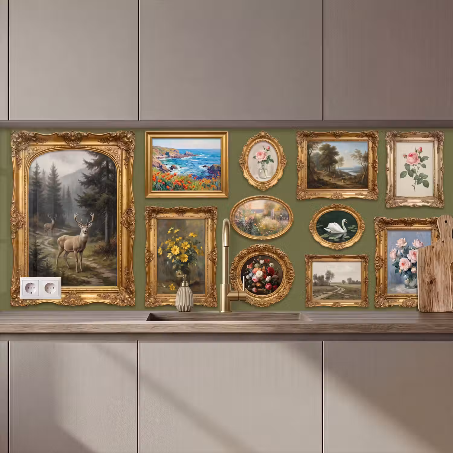 Hert - Bos - Natuur - Klassiek - Dieren keuken achterwand 2 middel zz_3dshopping