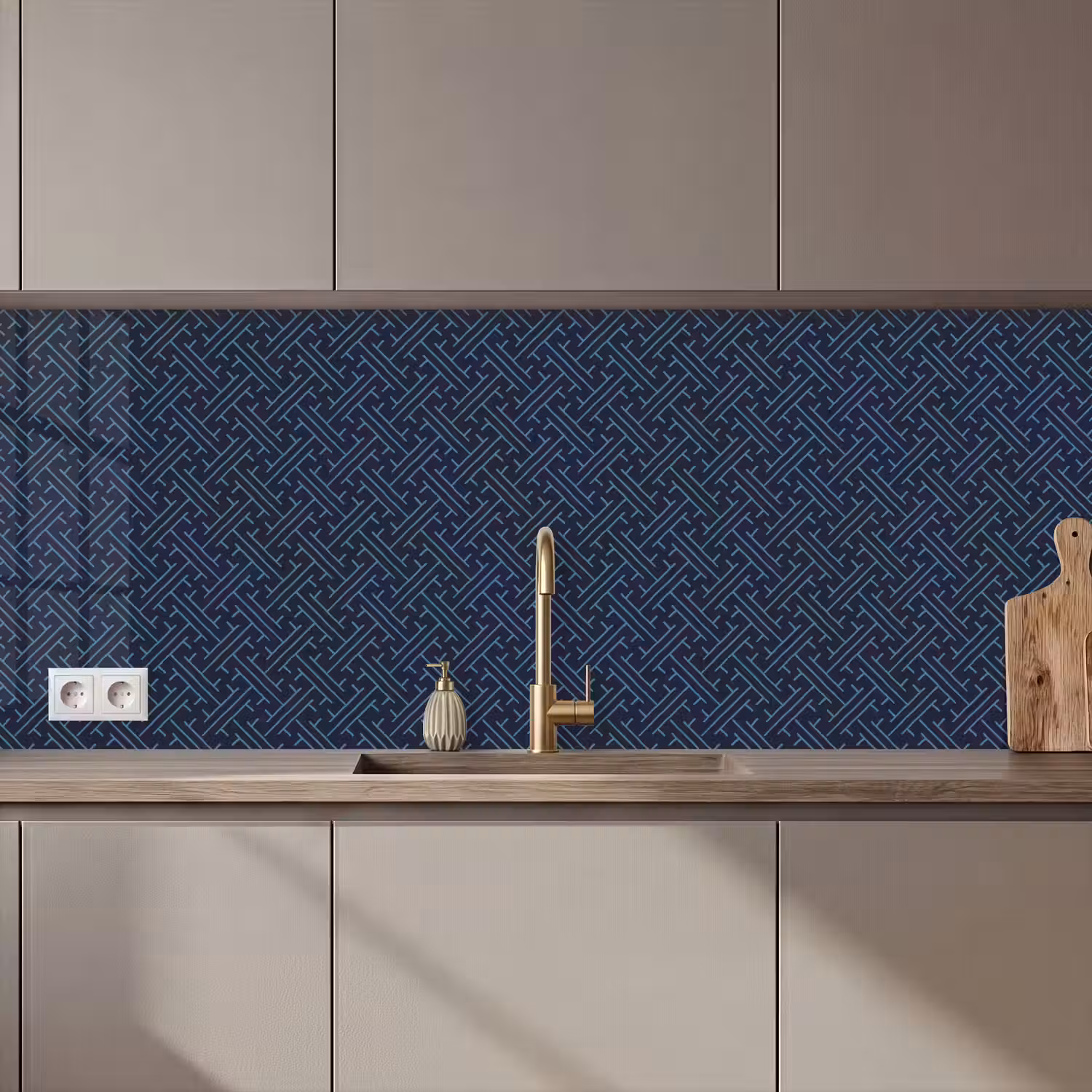 Japans - Patronen - Geometrie keuken achterwand 2 middel 871 zz_3dshopping