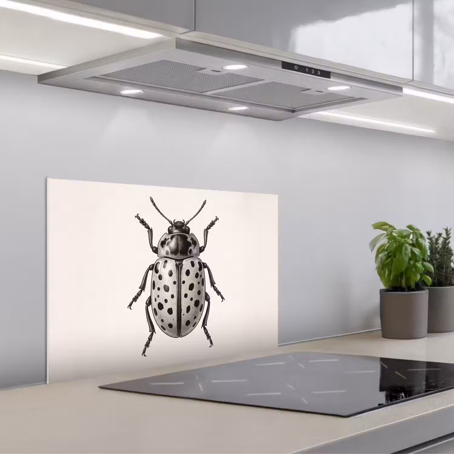 Kever - Insect - Vintage keuken achterwand spatscherm klein -3d_schuin