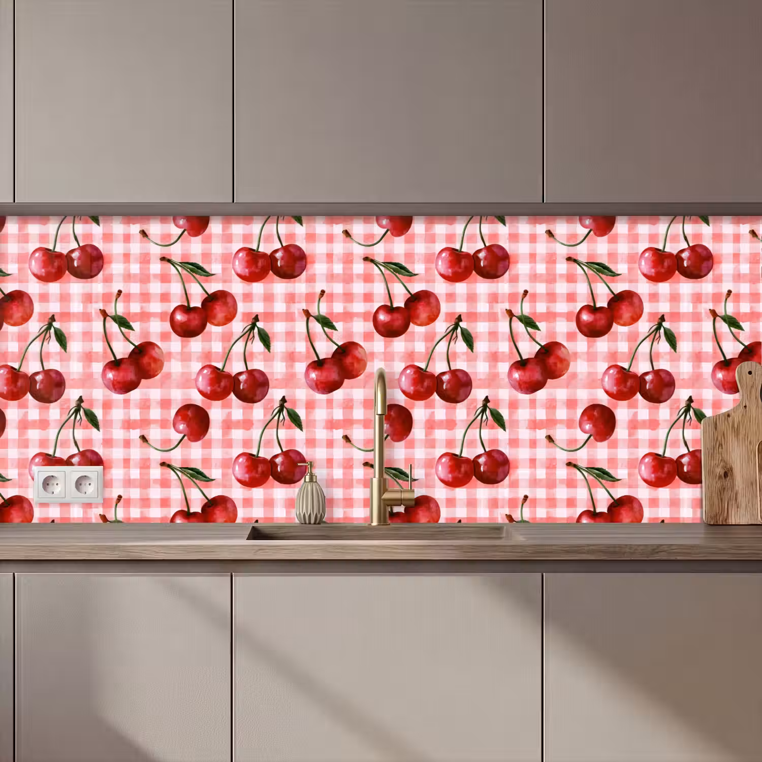 Kersen - Blokken - Rood keuken achterwand 2 middel 871 zz_3dshopping