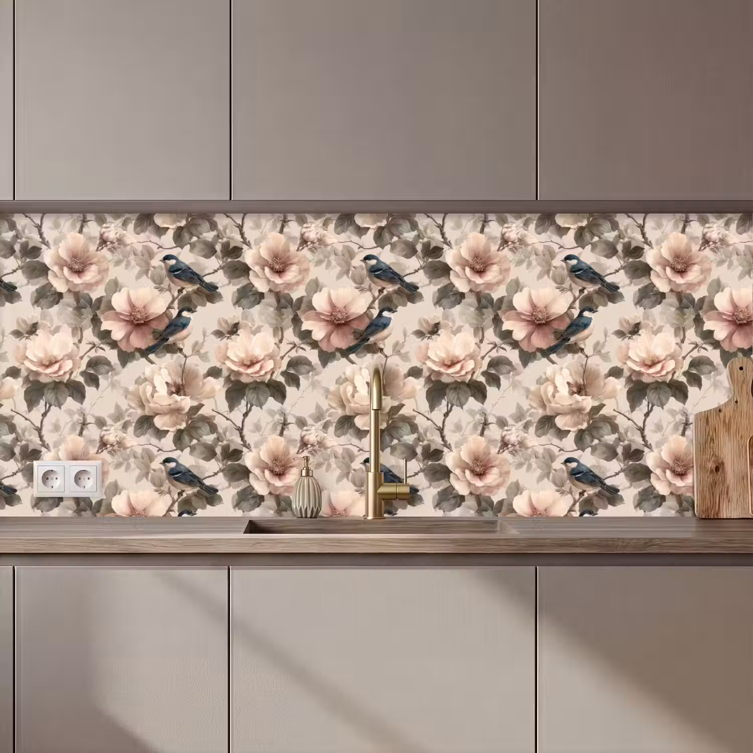 Klassiek - Vogels - Kleurrijk keuken achterwand 2 middel 871 zz_3dshopping
