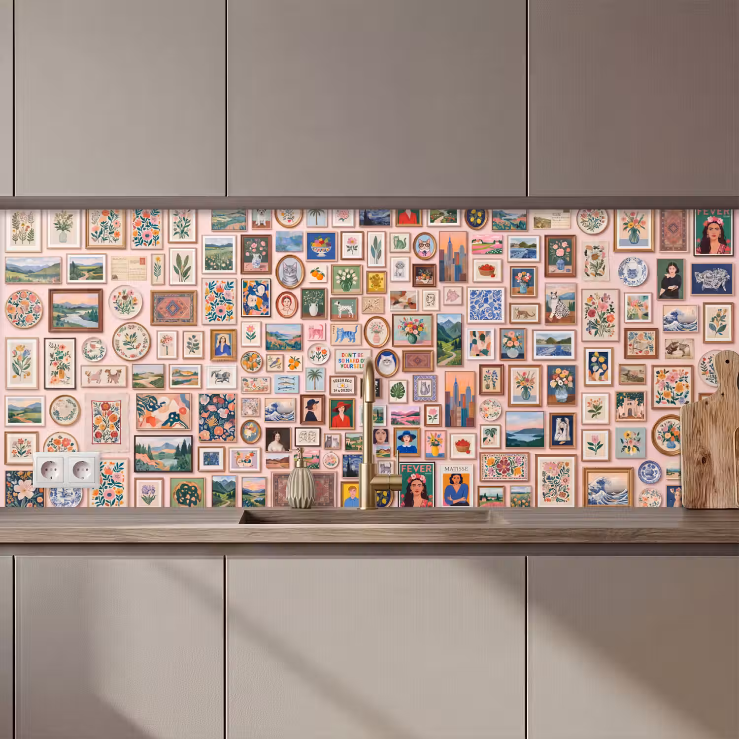 Kunst - Collectie - Decoratie - Modern - Kleurrijk keuken achterwand 2 middel zz_3dshopping