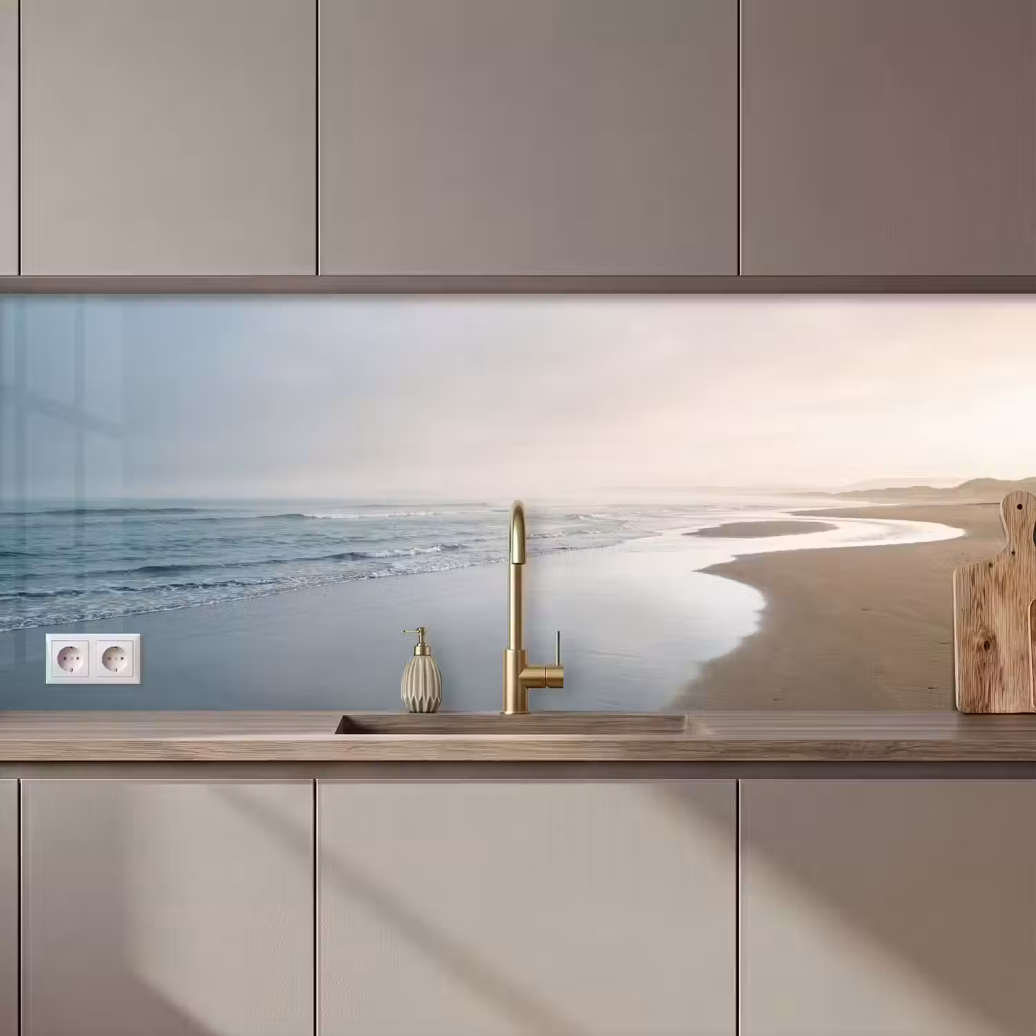Kustlijn - Strand - Oceaan keuken achterwand 2 middel zz_3dshopping
