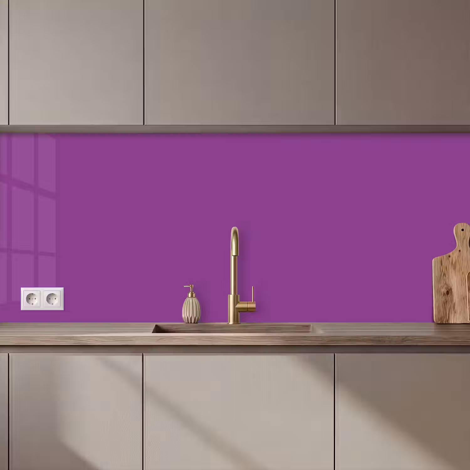Paars - Kleuren - Effen keuken achterwand 2 middel 871 zz_3dshopping