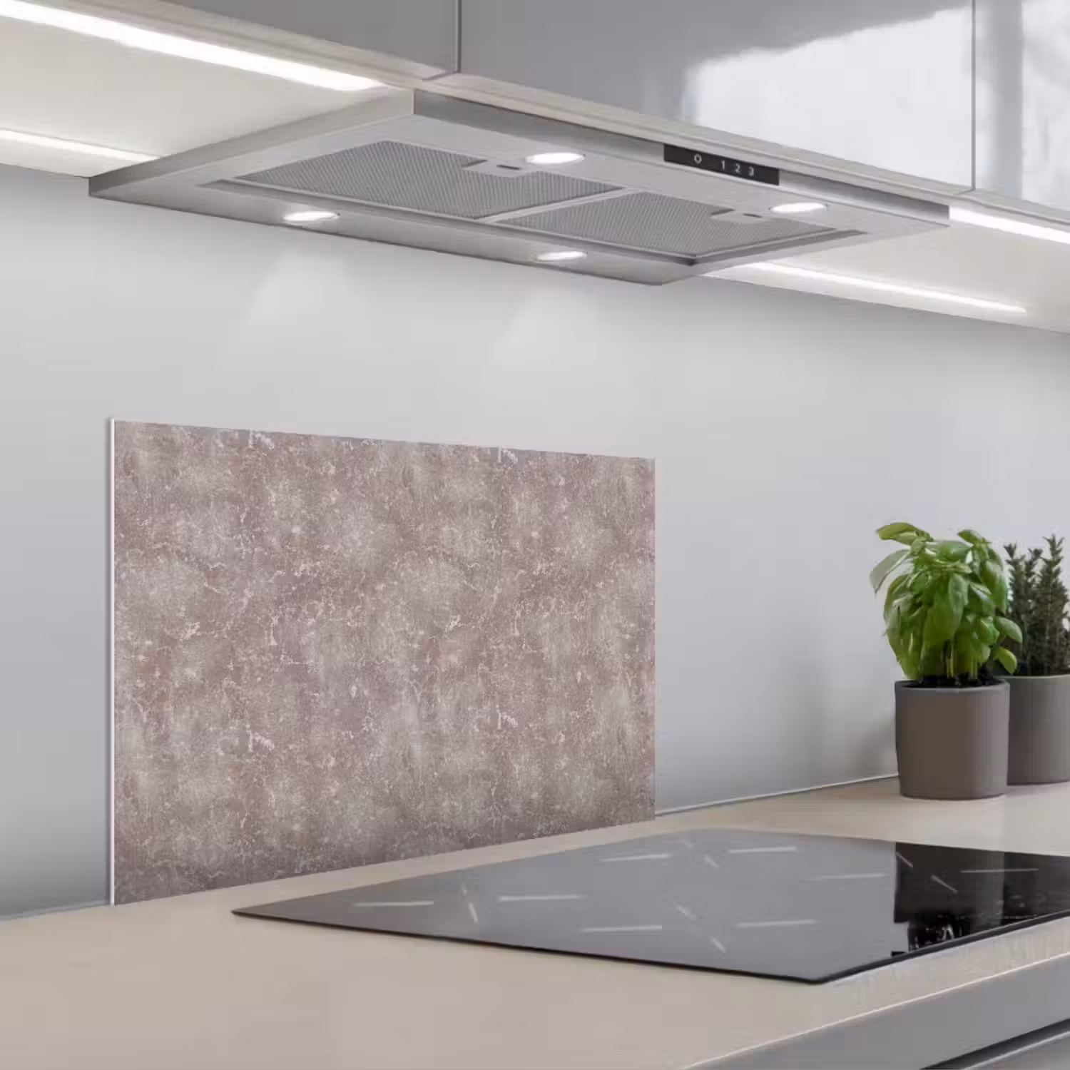 Marmer - Patroon - Mauve keuken achterwand spatscherm klein 900 -3d_schuin