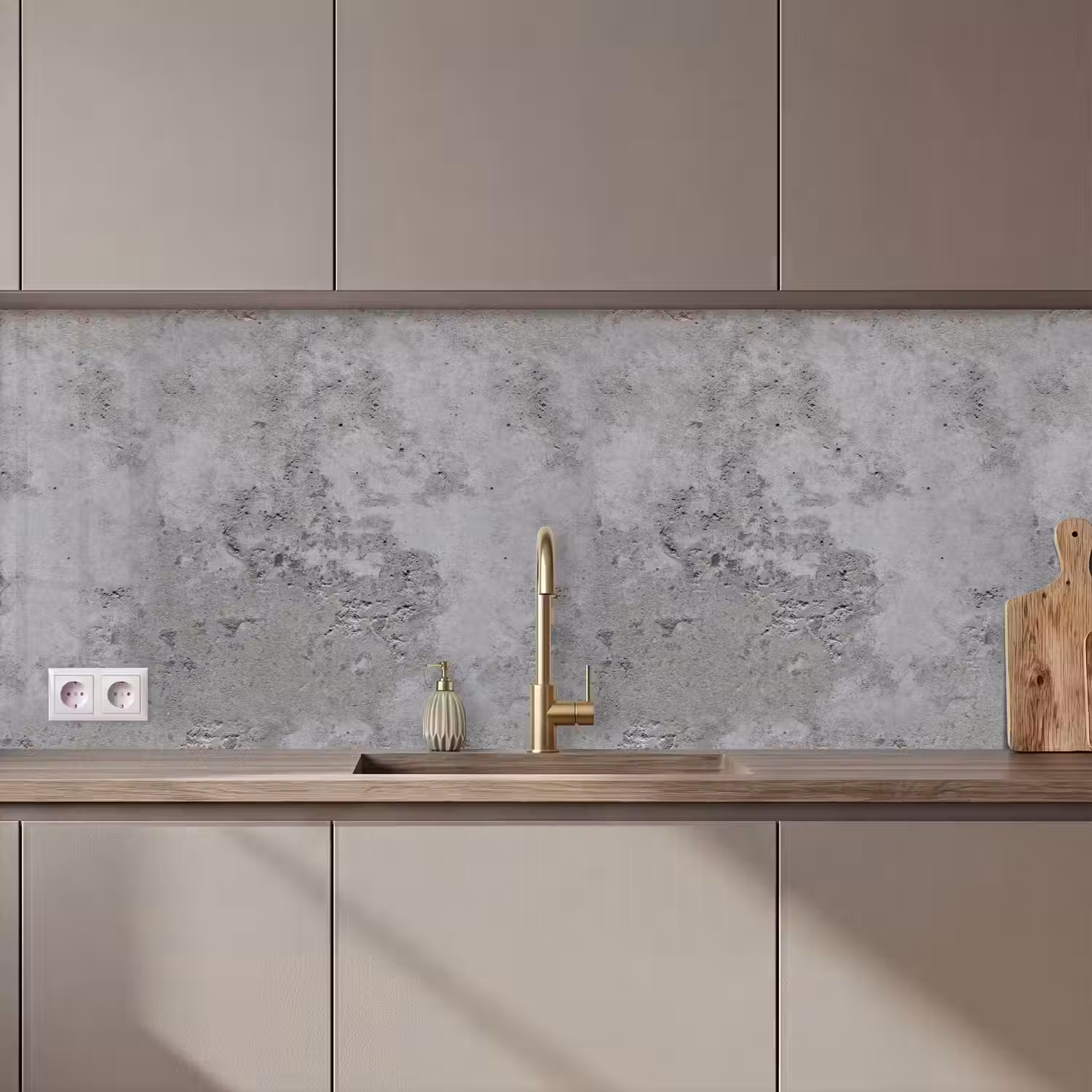 Patroon - Grijs - Oud - Beton keuken achterwand 2 middel 871 zz_3dshopping