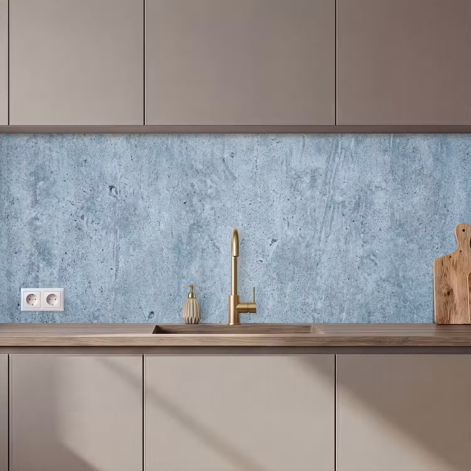 Oppervlak - Ruw - Abstract - Modern - Grijs keuken achterwand 2 middel zz_3dshopping