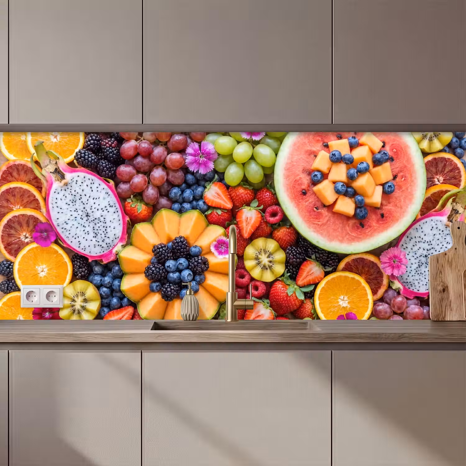 Fruit - Vers - Variatie - Eten - Kleurrijk keuken achterwand 2 middel zz_3dshopping
