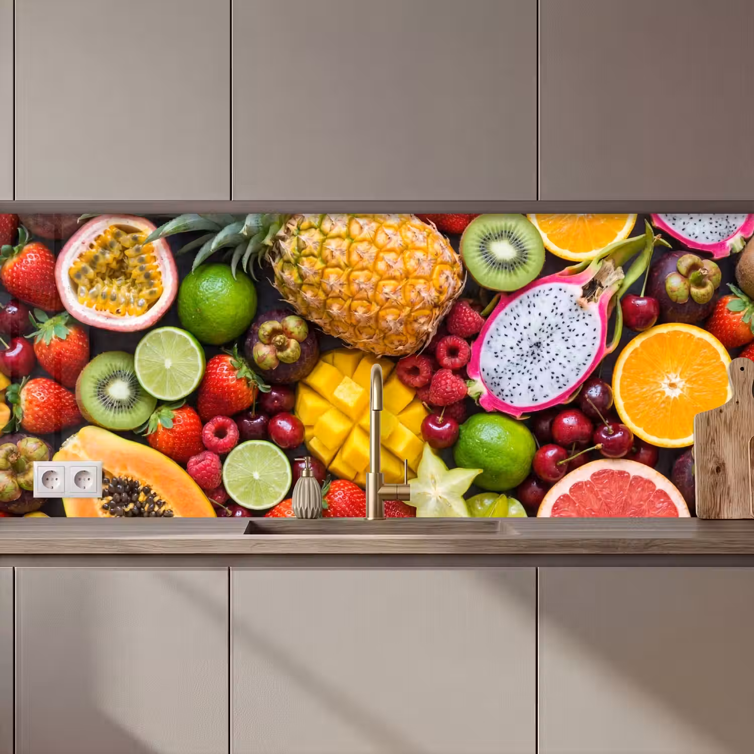 Fruit - Assortiment - Vers - Gezond - Kleurrijk keuken achterwand 2 middel zz_3dshopping