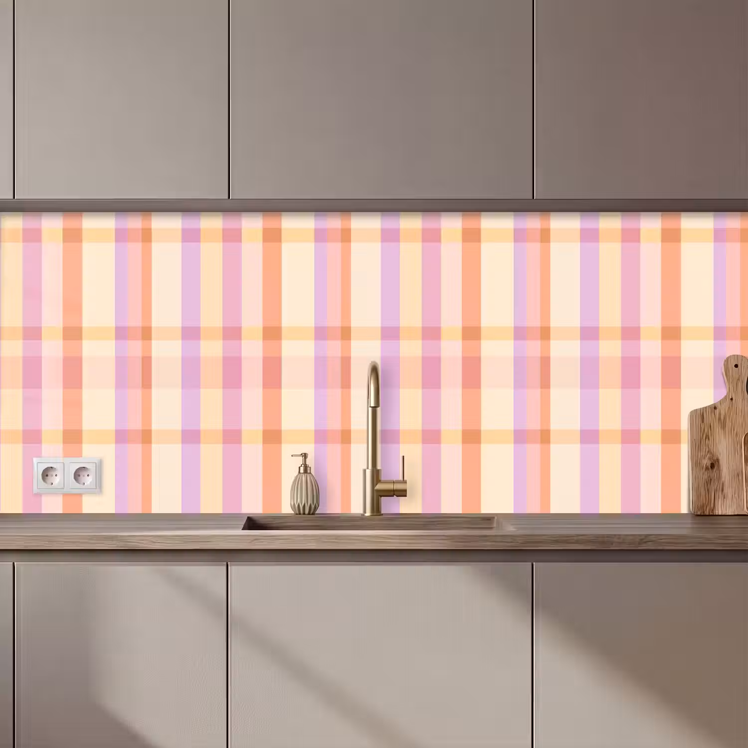 Pastel - uitpatroon - Geometrisch keuken achterwand 2 middel 871 zz_3dshopping