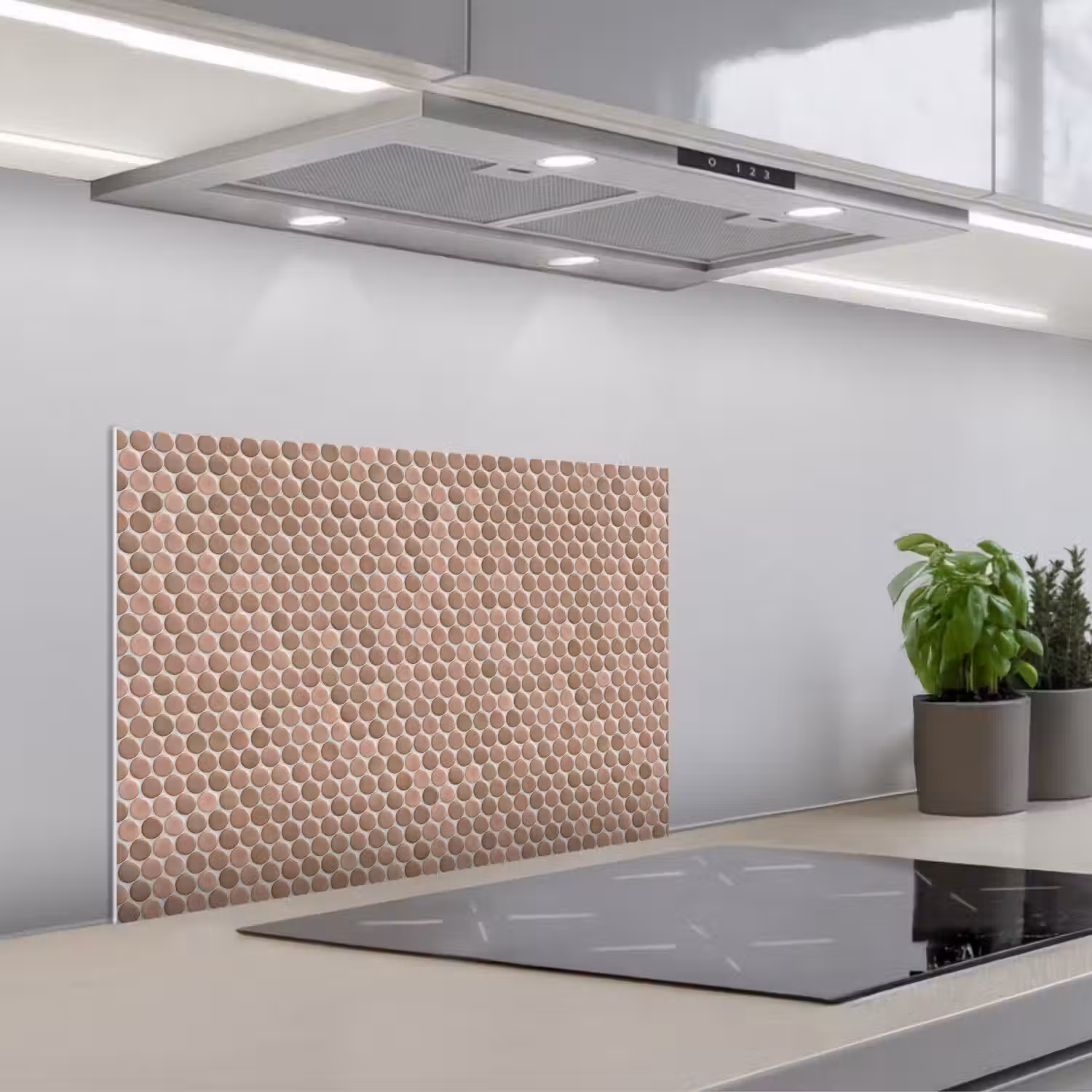 Penny - Mozaïek - Oudroze - Terracotta keuken achterwand spatscherm klein 900 -3d_schuin