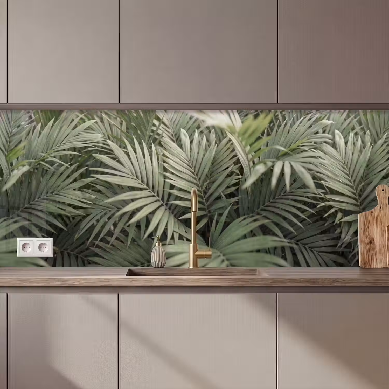Plant - Palmbladeren - Natuur - Groen keuken achterwand 2 middel zz_3dshopping