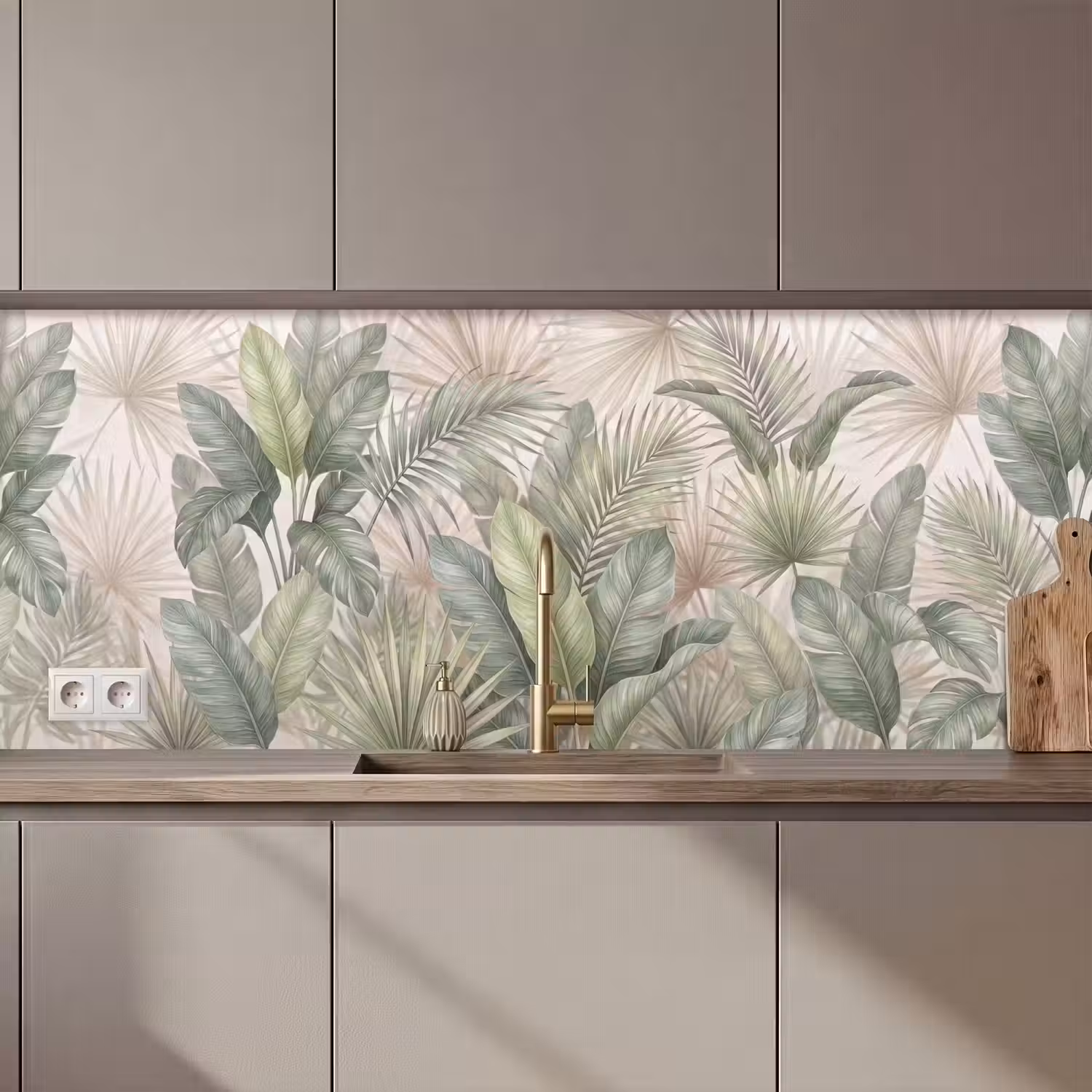 Planten - Tropisch - Bladeren - Groen - Natuur keuken achterwand 2 middel zz_3dshopping