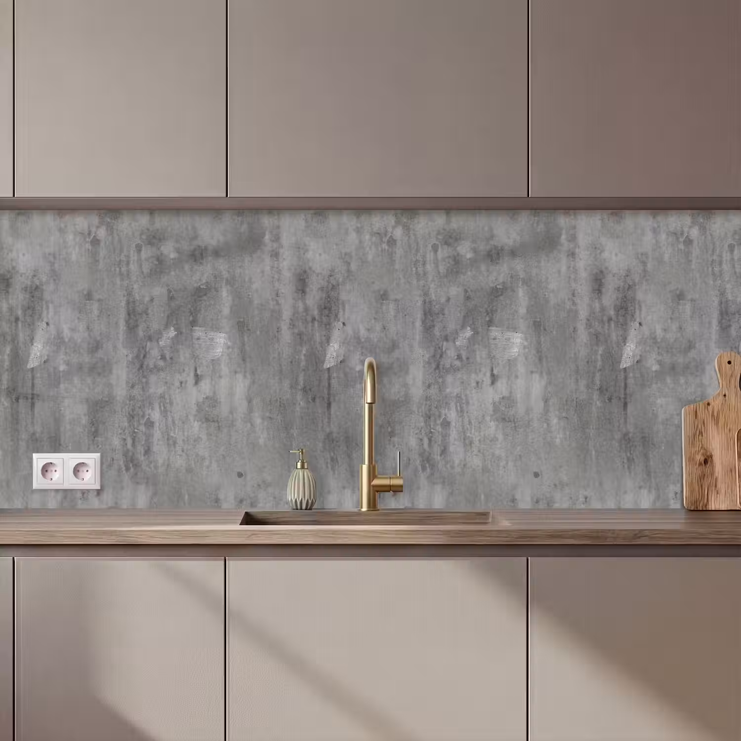 Roest - Beton - Patroon keuken achterwand 2 middel 871 zz_3dshopping
