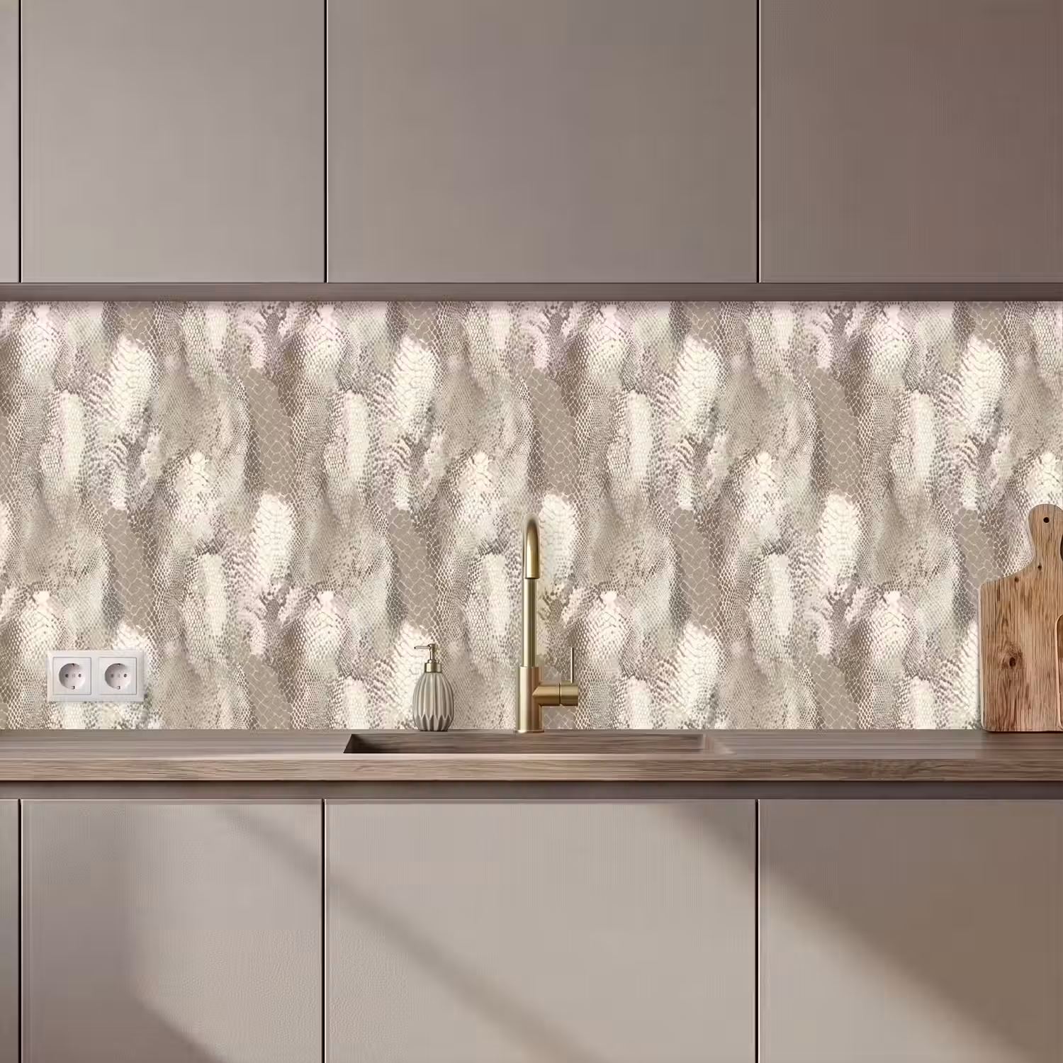 Slang - Textuur - Zand keuken achterwand 2 middel 871 zz_3dshopping
