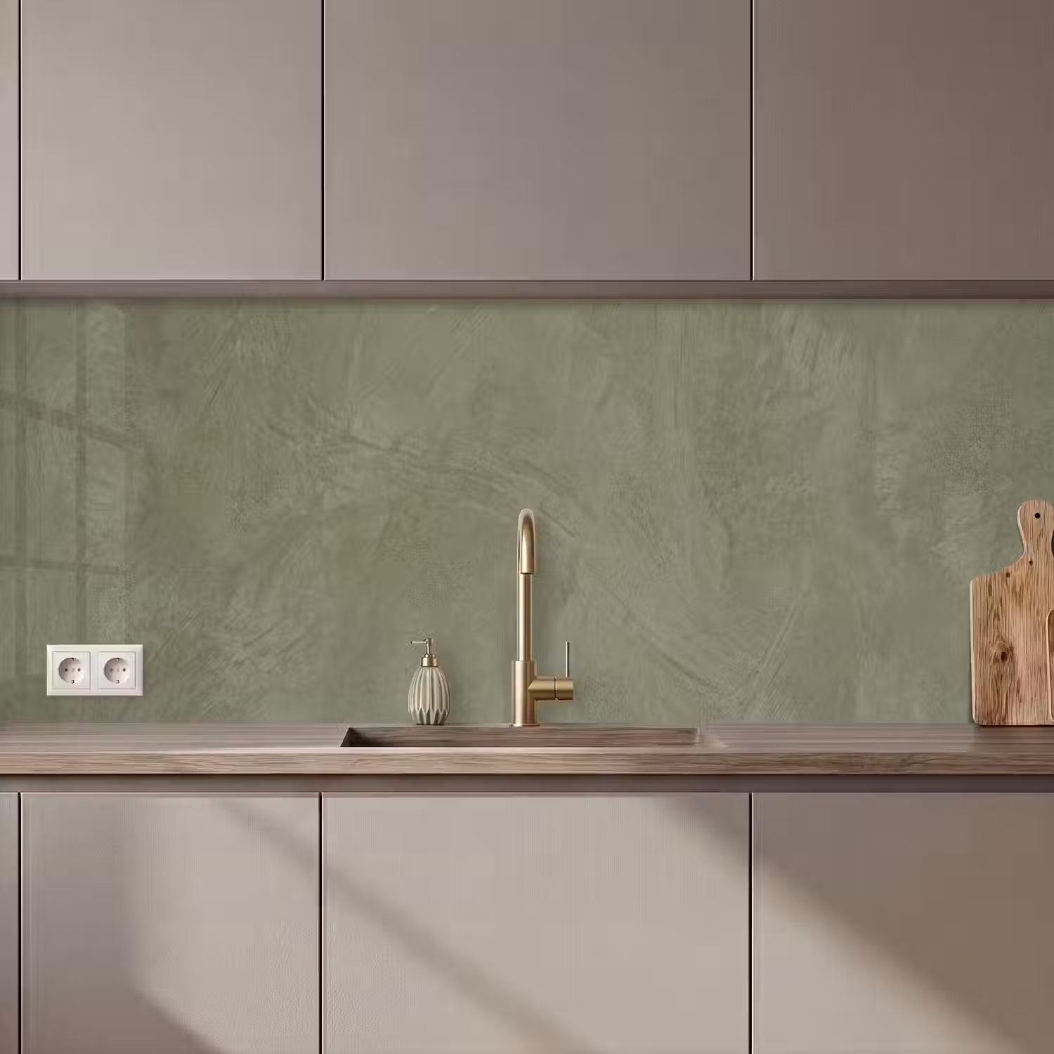 Textuur - Betonlook - Achtergrond - Modern - Groen keuken achterwand 2 middel zz_3dshopping