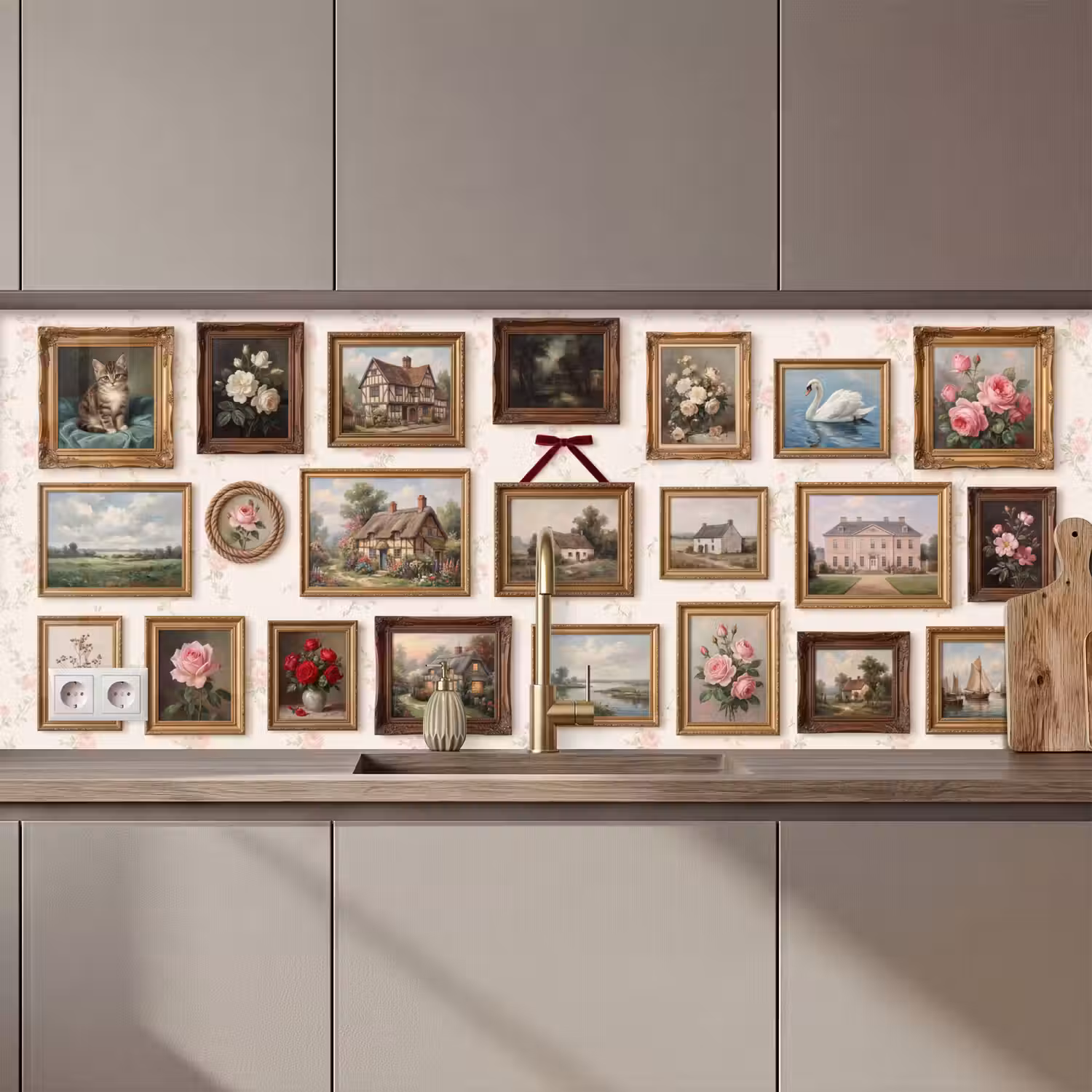Dier - Kat - Portret - Klassiek keuken achterwand 2 middel zz_3dshopping
